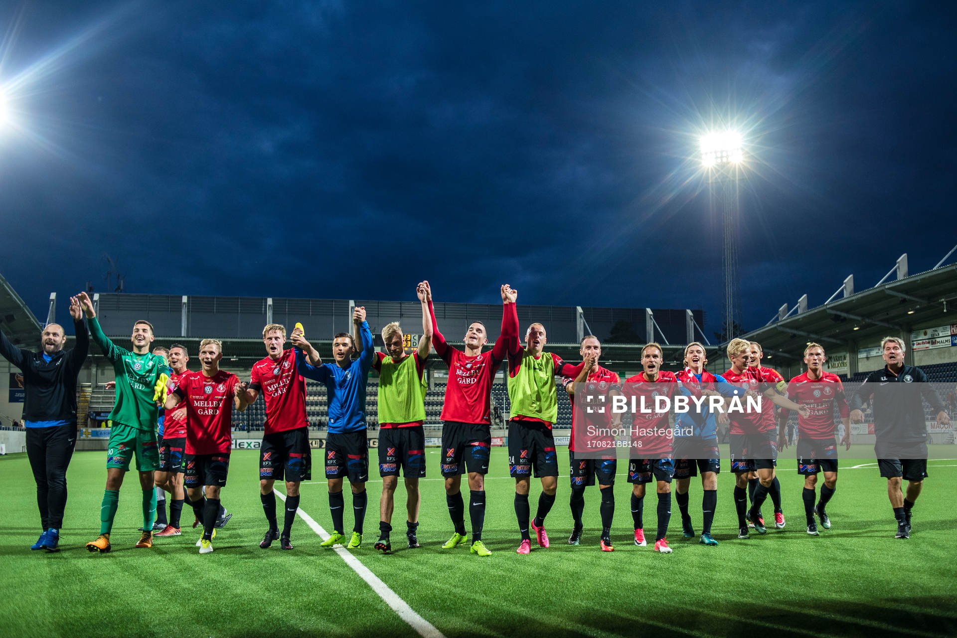 Trelleborgs spelare jublar