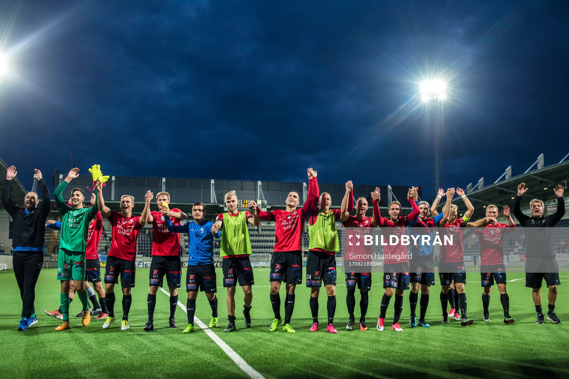Trelleborgs spelare jublar