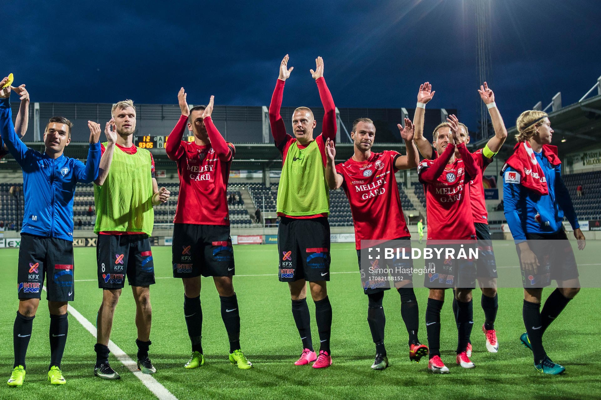 Trelleborgs spelare jublar