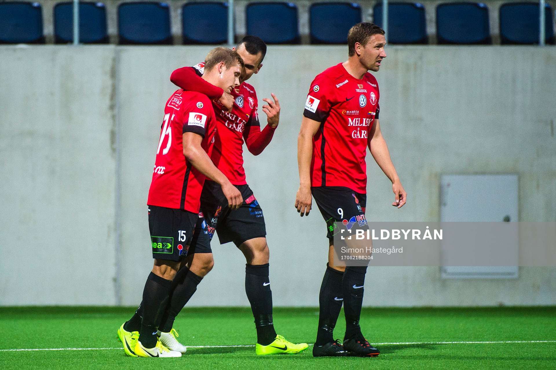 Trelleborgs Erik Andersson , Dino Islamovic och Marcus Pode