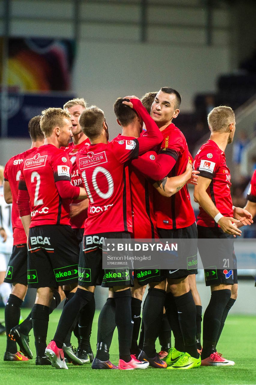 Trelleborgs spelare jublar