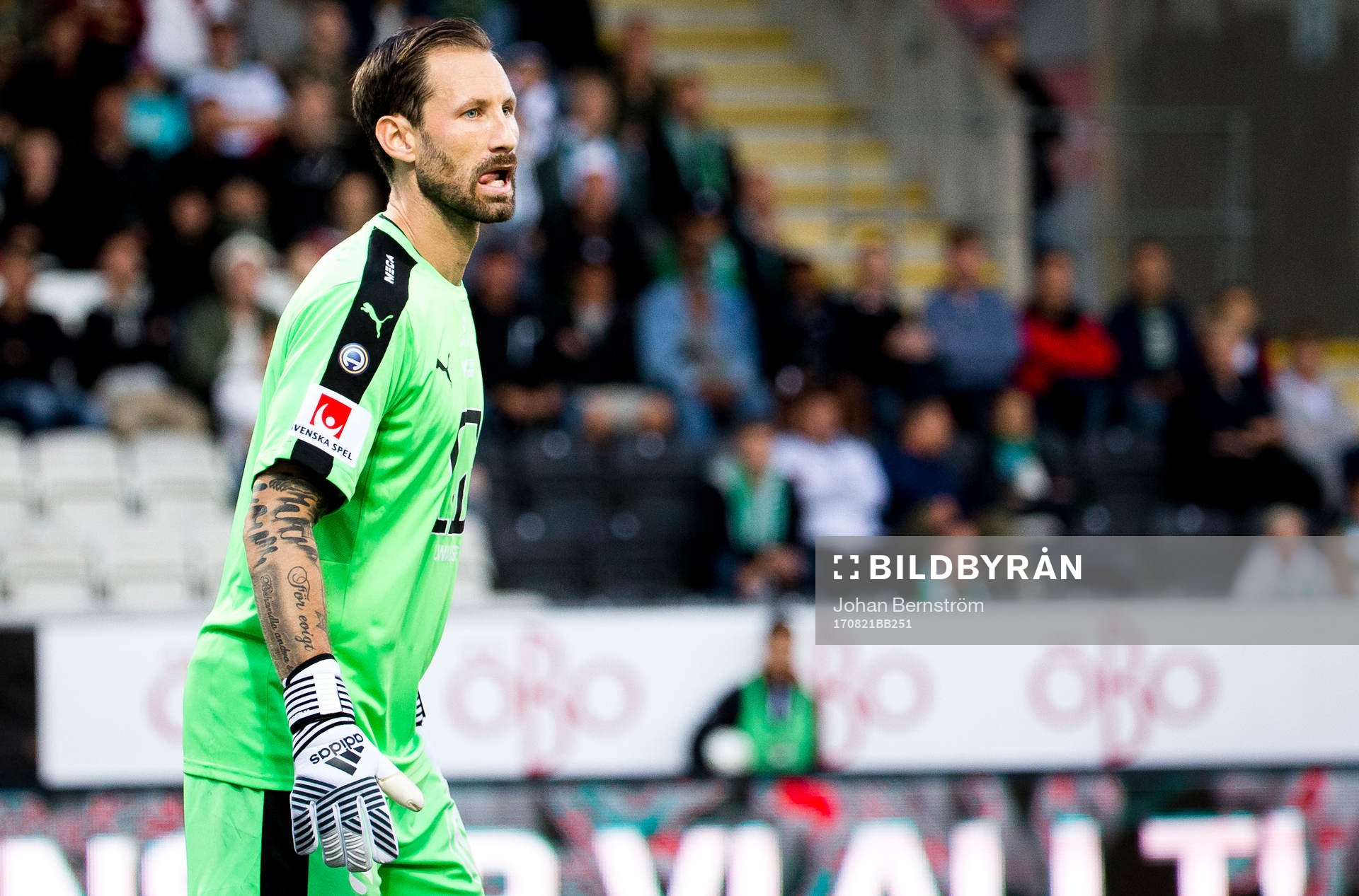 Hammarbys målvakt Johan Wiland