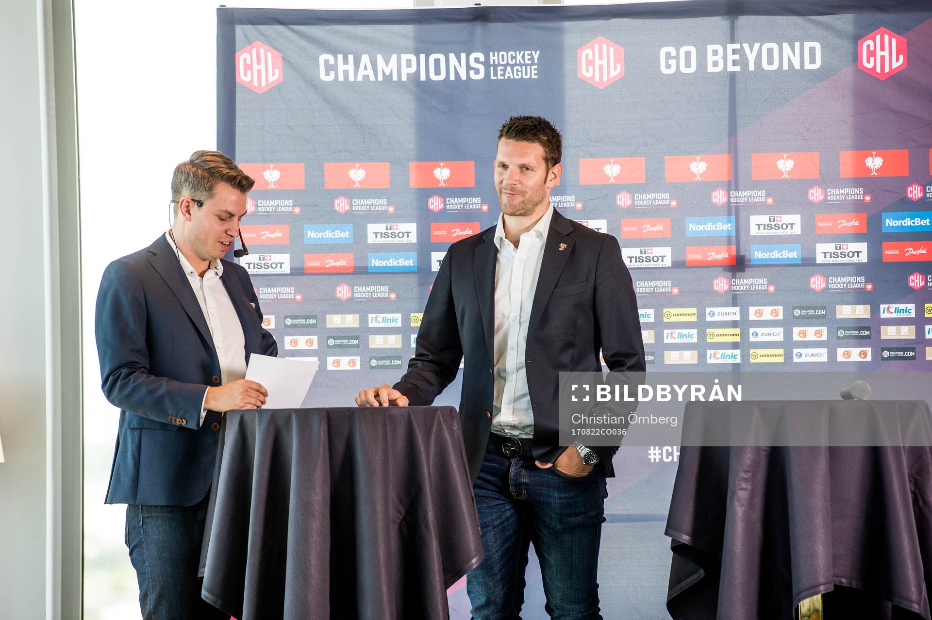 Konferencieren Christian Winnberg och Frölunda Indians