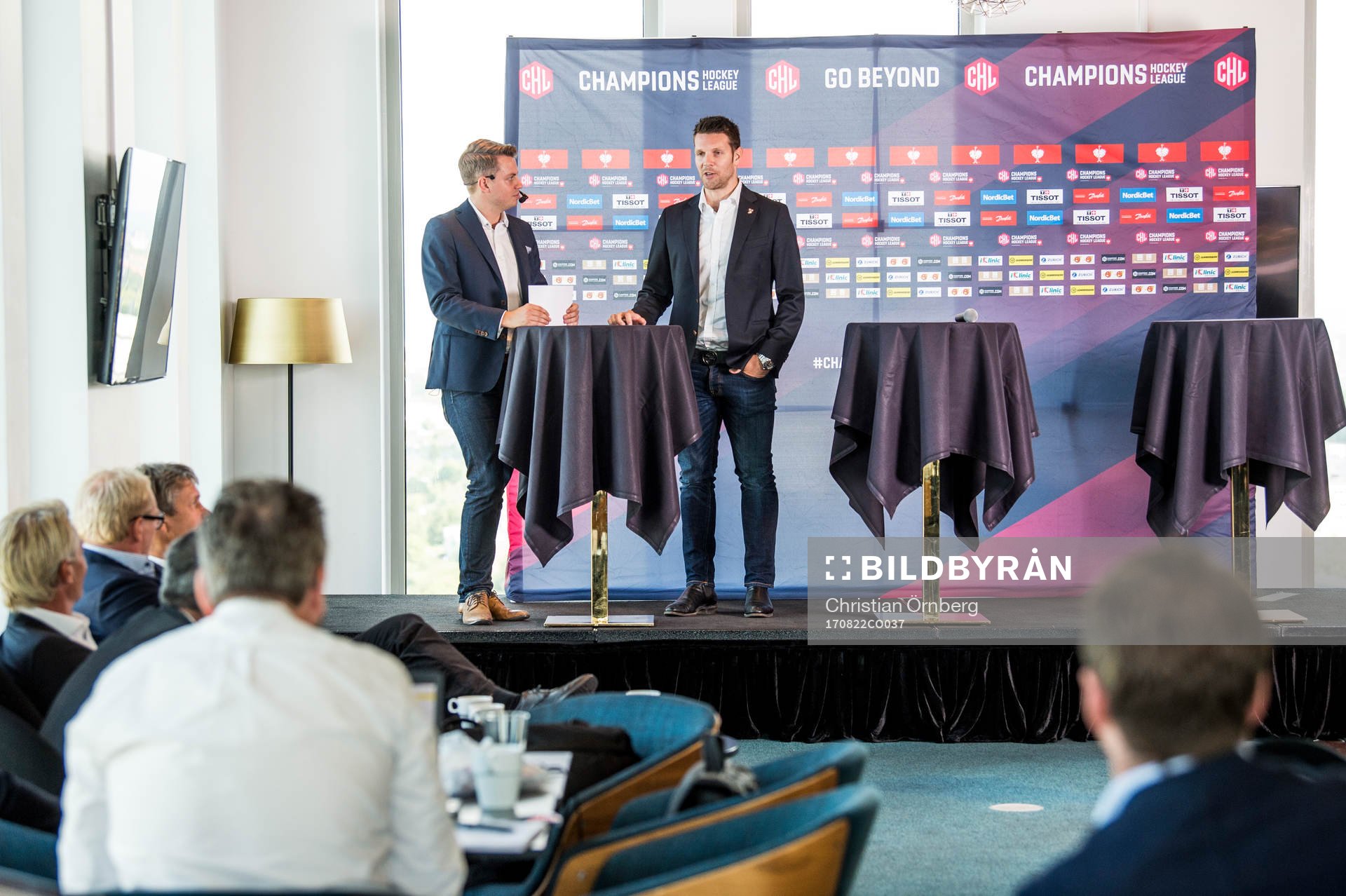 Konferencieren Christian Winnberg och Frölunda Indians
