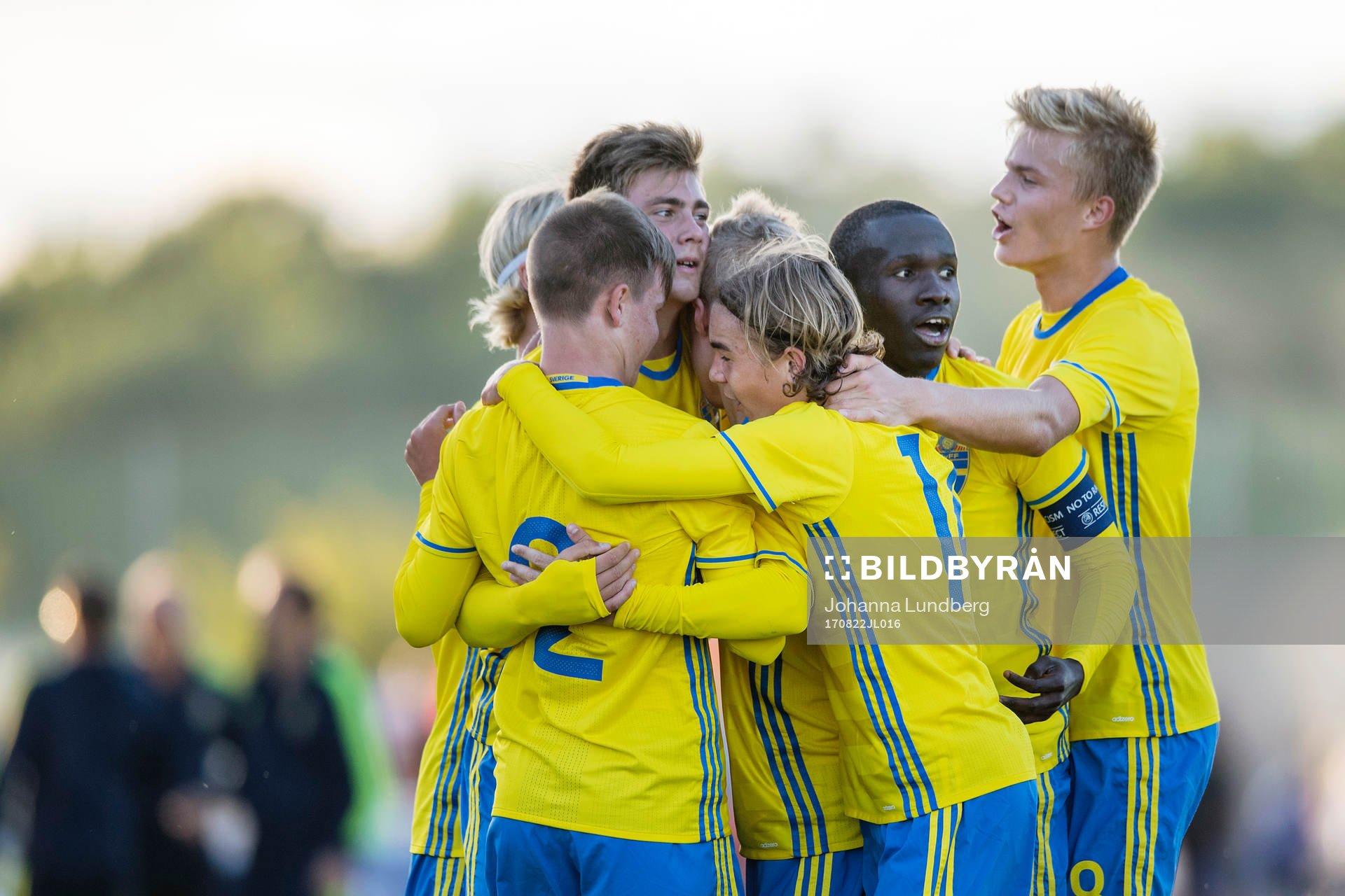Sveriges spelare  med Viktor Widell, Aleksander Nilsson,