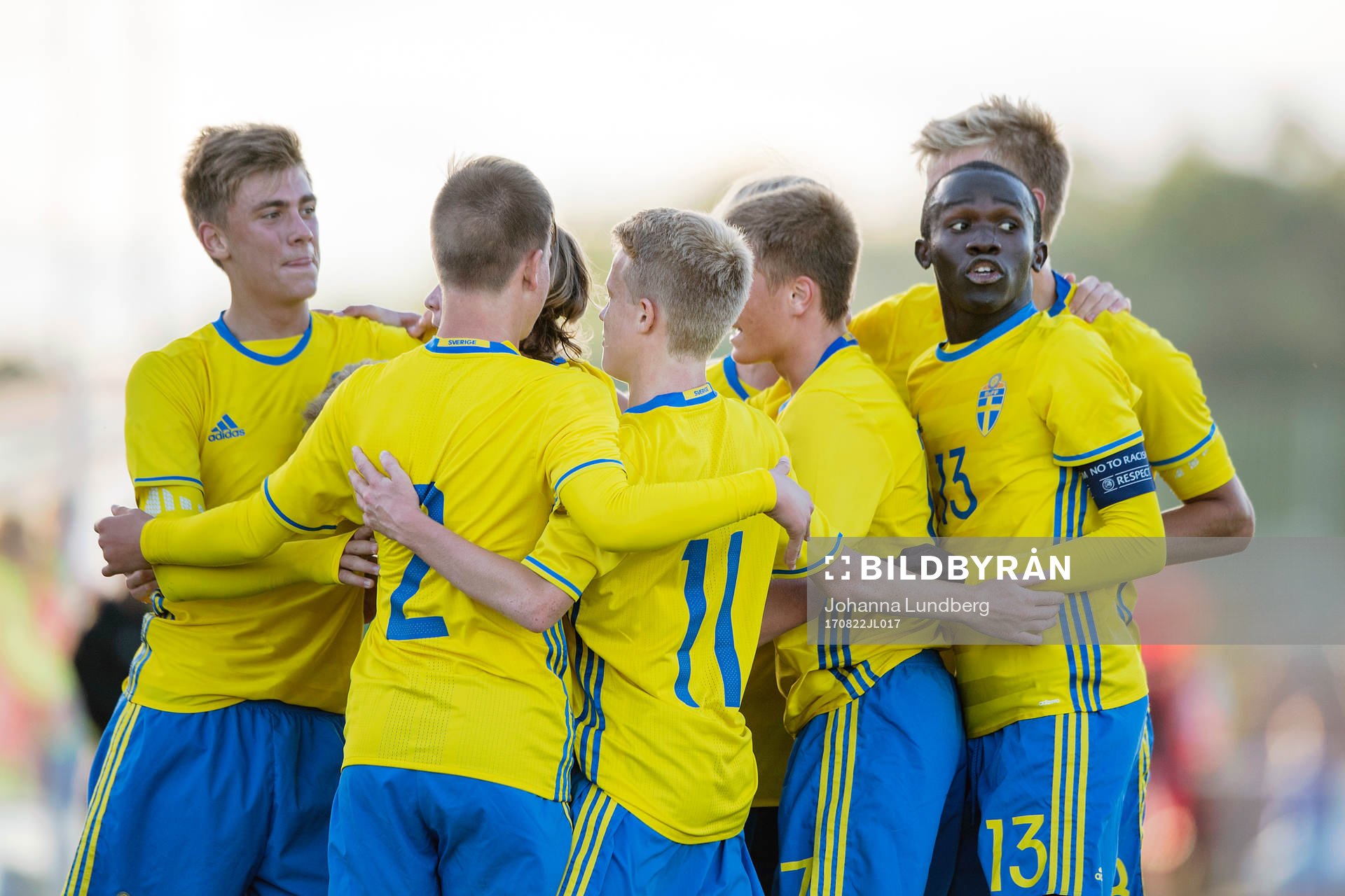 Sveriges spelare  med Viktor Widell, Aleksander Nilsson,