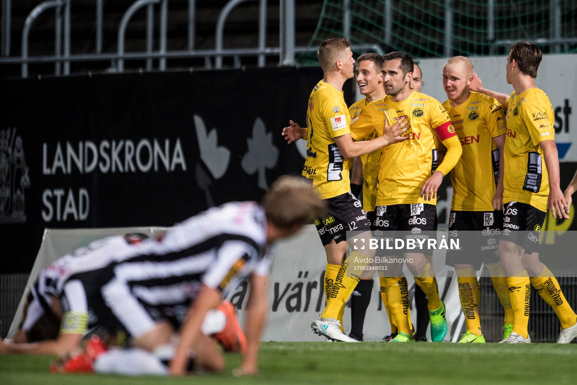 Elfsborgs Emir Bajrami jublar medan i förgrunden