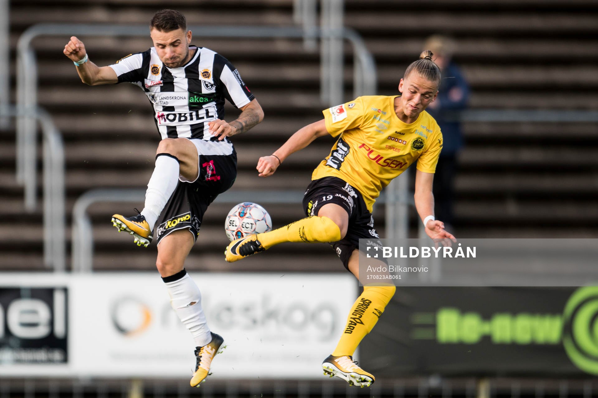 Landskronas Filip Pivkovski och Elfsborgs Jesper Karlsson