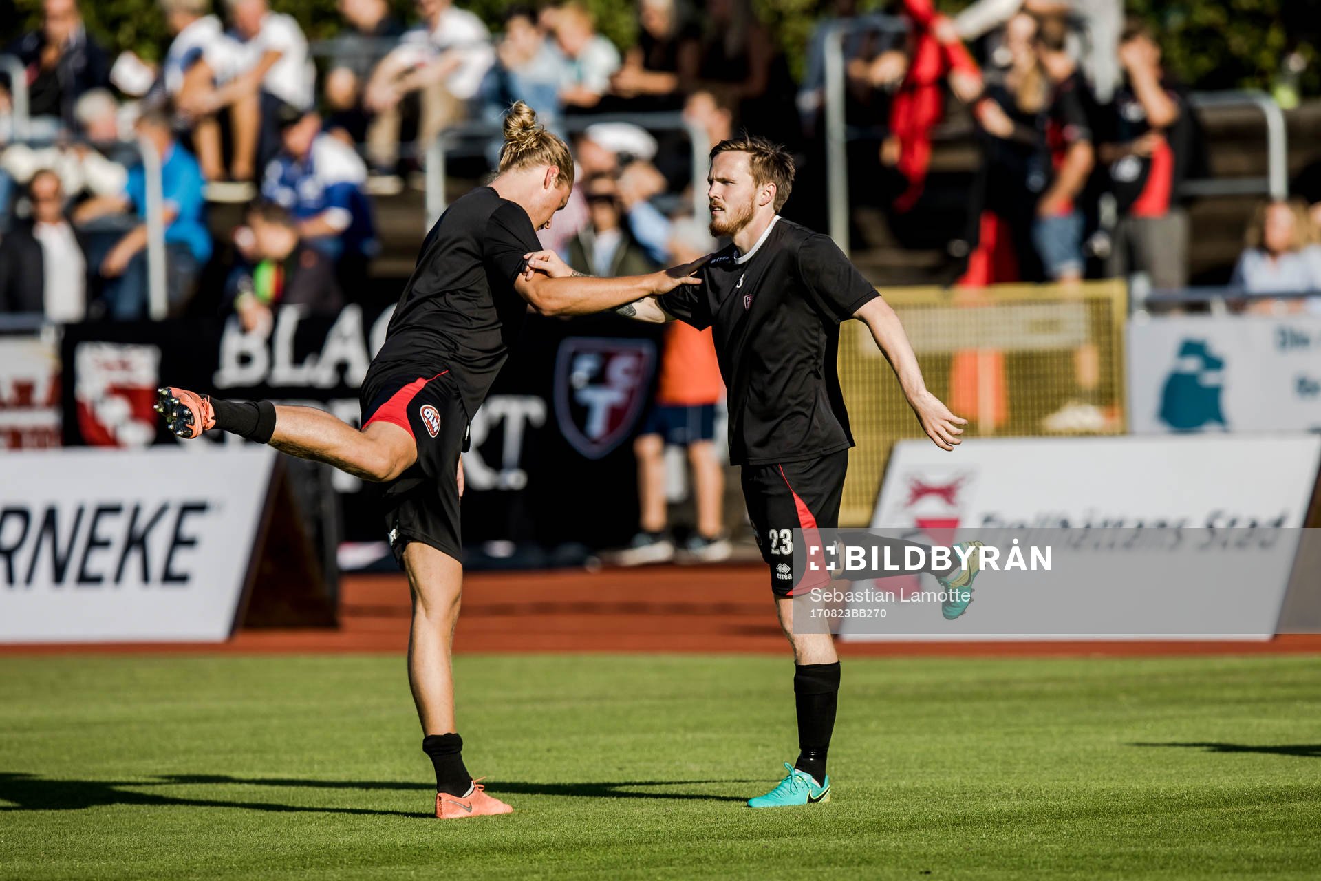 Trollhättans Pelle Ödlund (v) och Jonas Emanuelsson