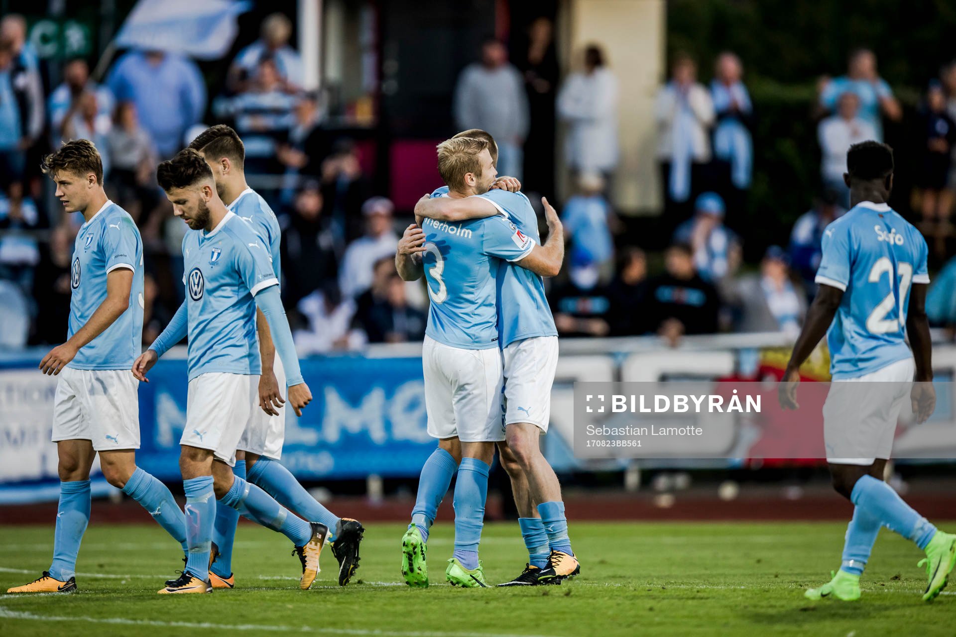 Malmö FFs Jo Inge Berget har gjort 1-3 på straff och