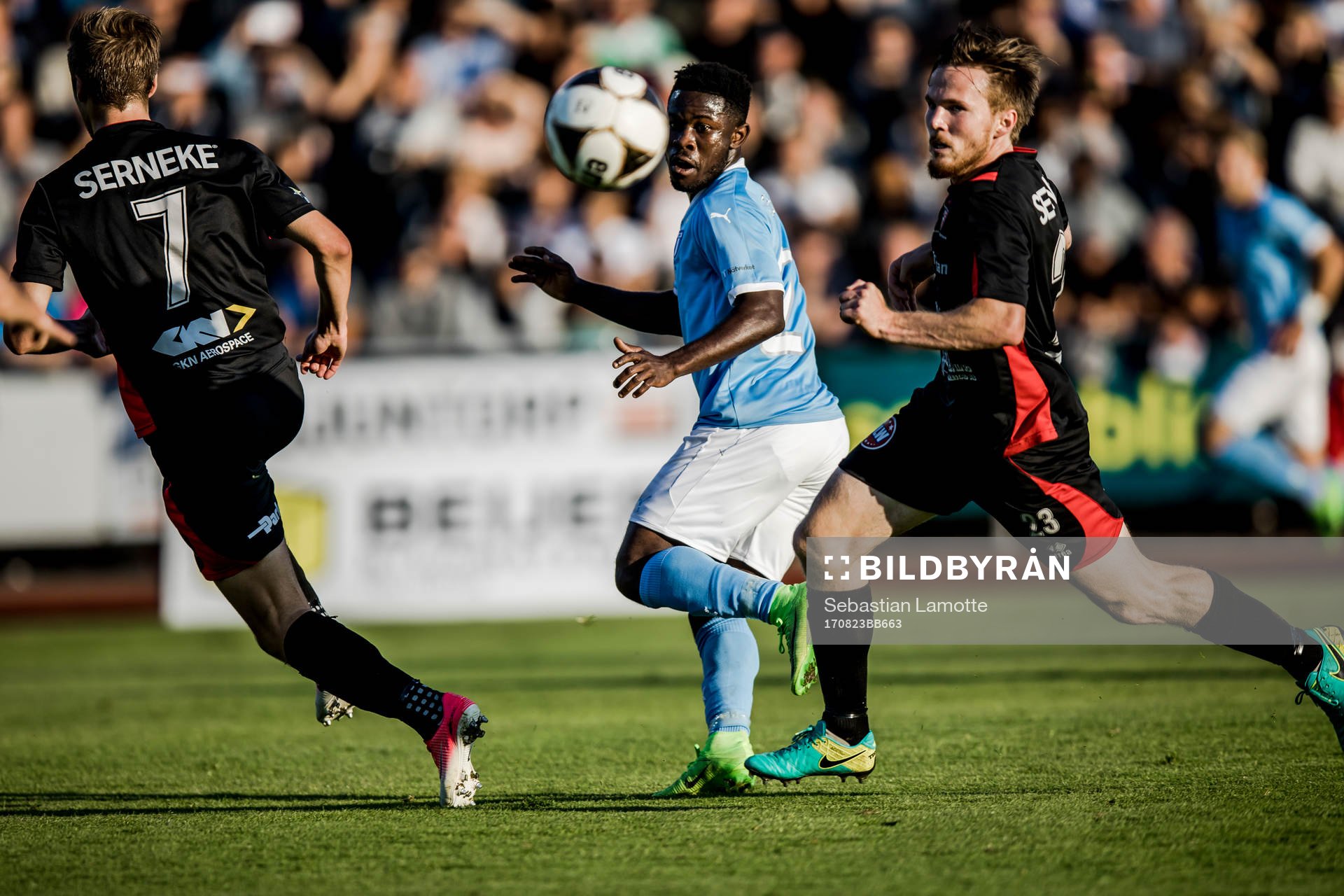 Malmö FFs Kingsley Sarfo och Trollhättans Jonas