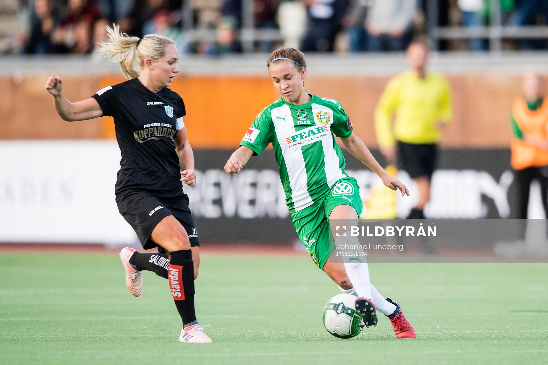 Göteborgs Elin Rubensson och Hammarbys Julia Zigiotti Olme