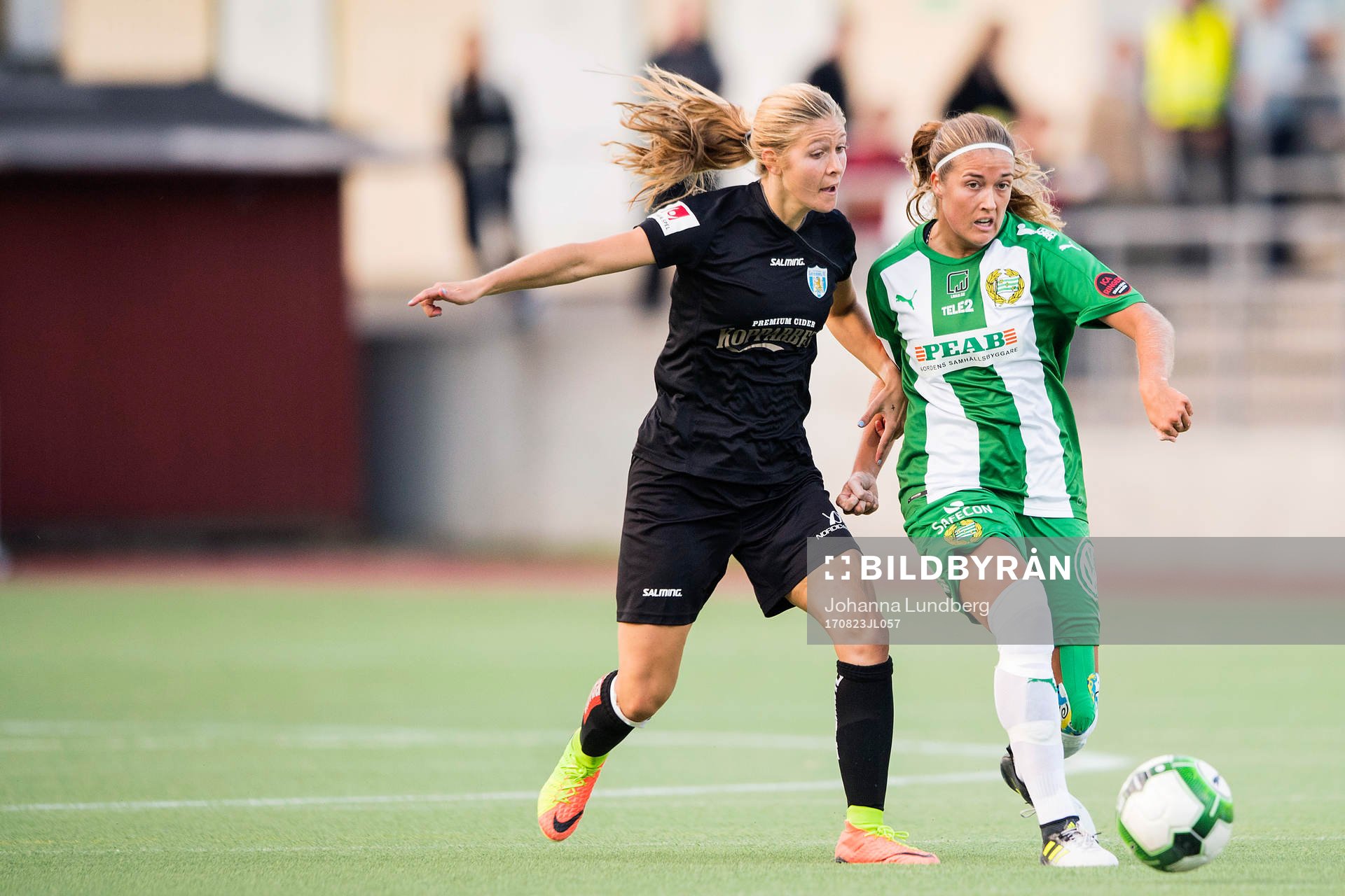 Göteborgs Sarah Teengarden och Hammarbys Filippa Angeldal