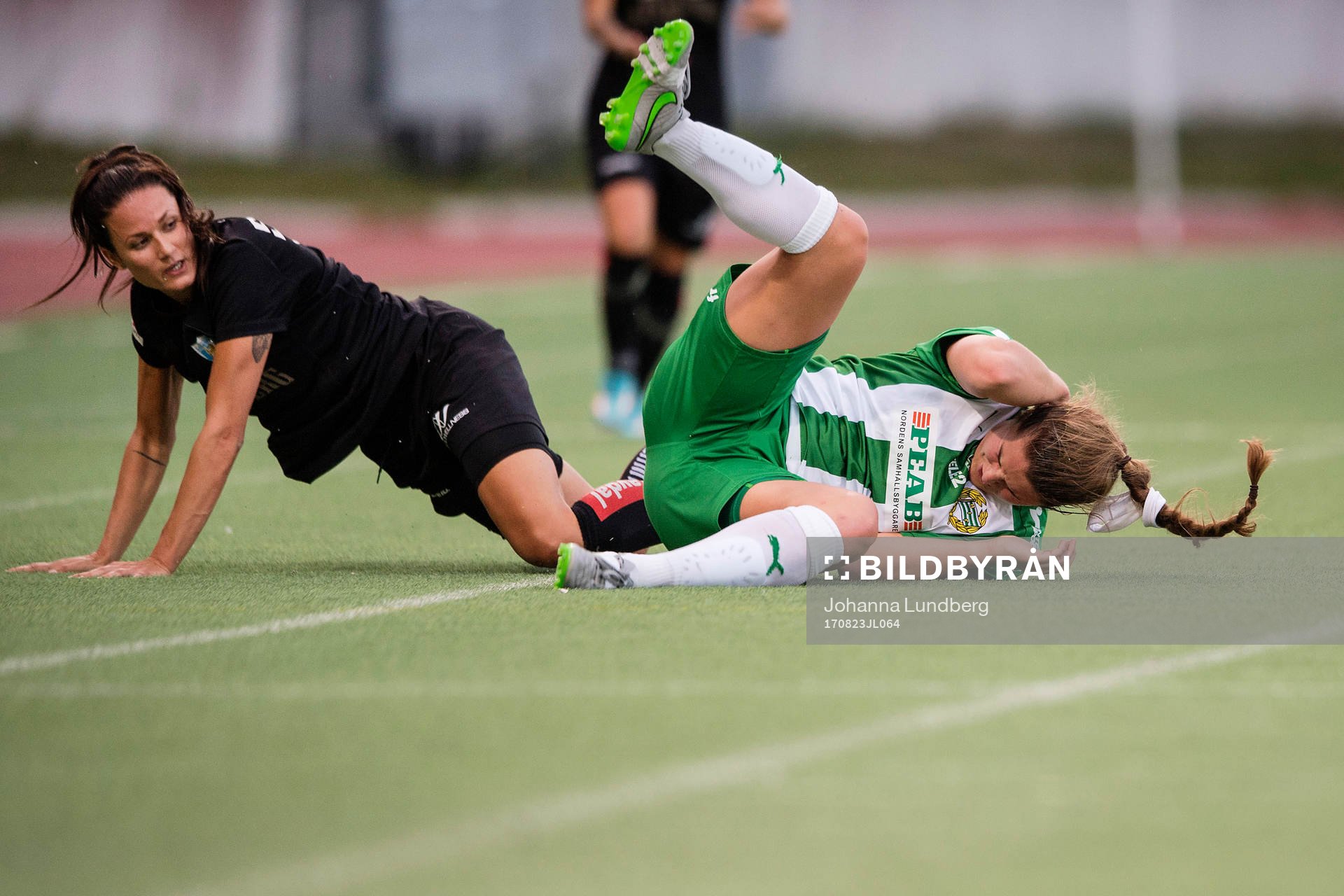 Göteborgs Beata Kollmats och Hammarbys Murielle Tiernan