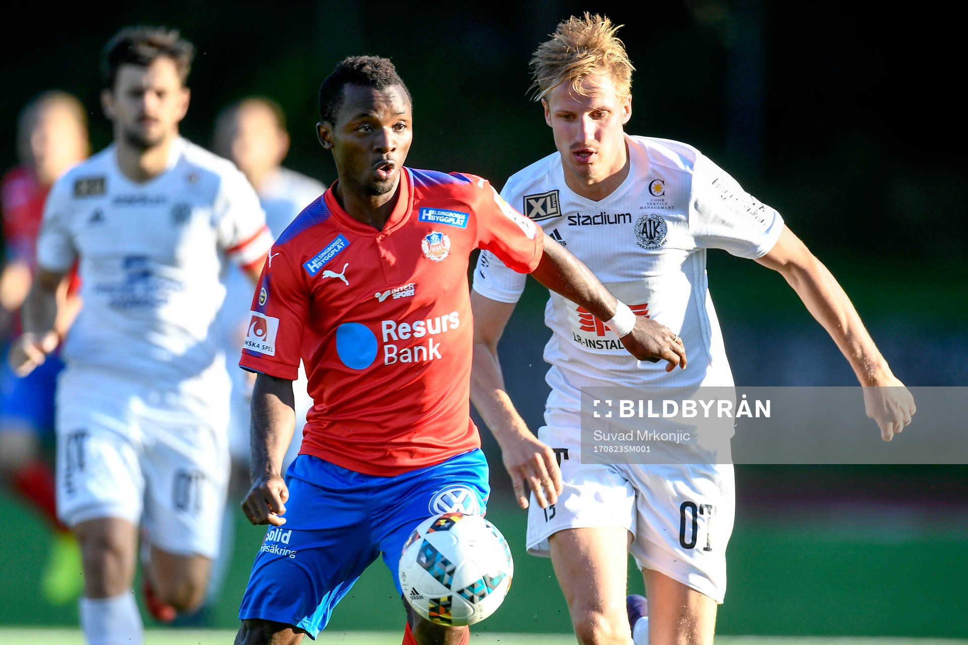Helsingborgs Monday Samuel och Oskarshamns Eric Persson