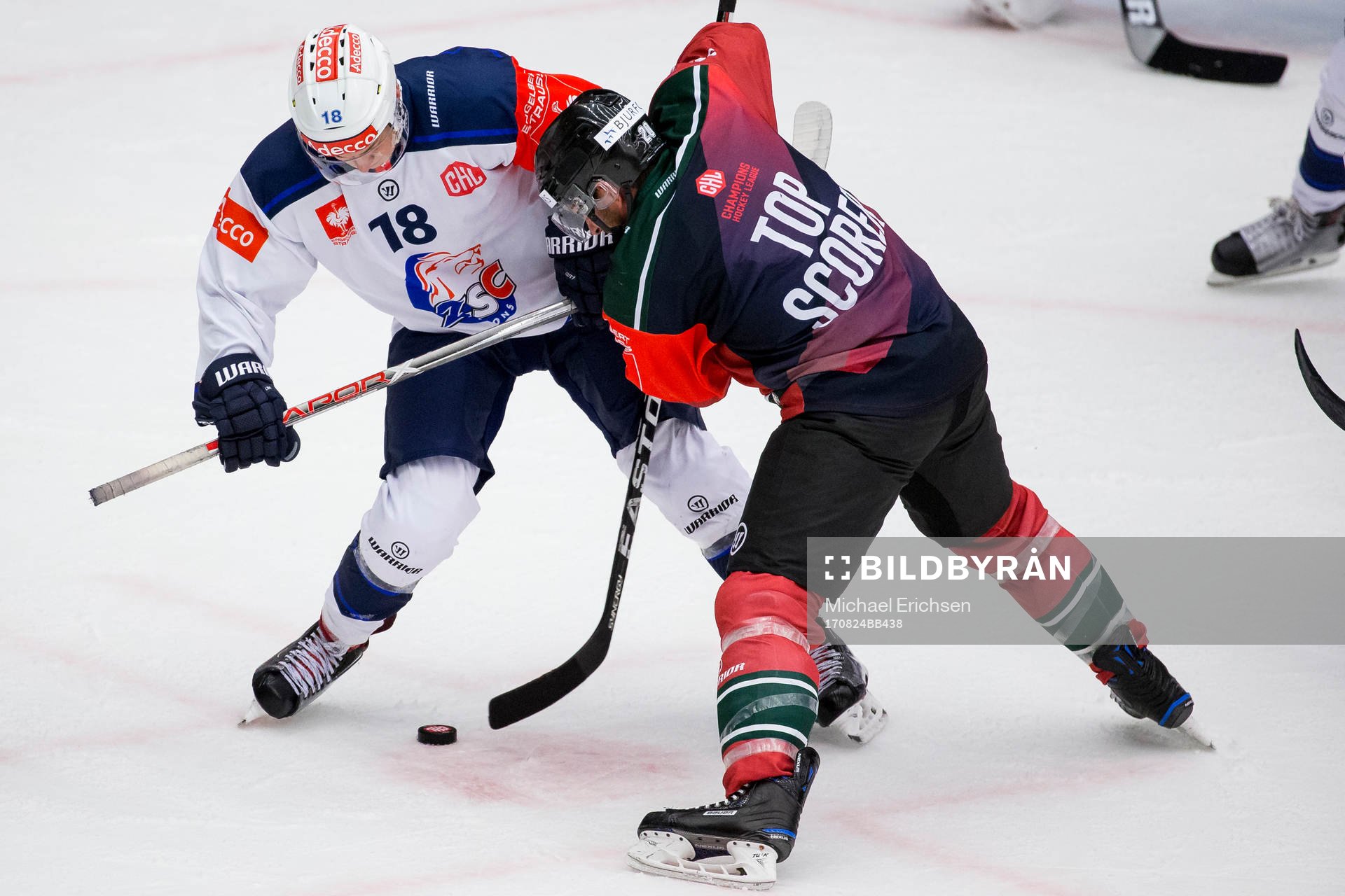 Zürichs Raphael Prassl mot Frölundas Joel Lundqvist
