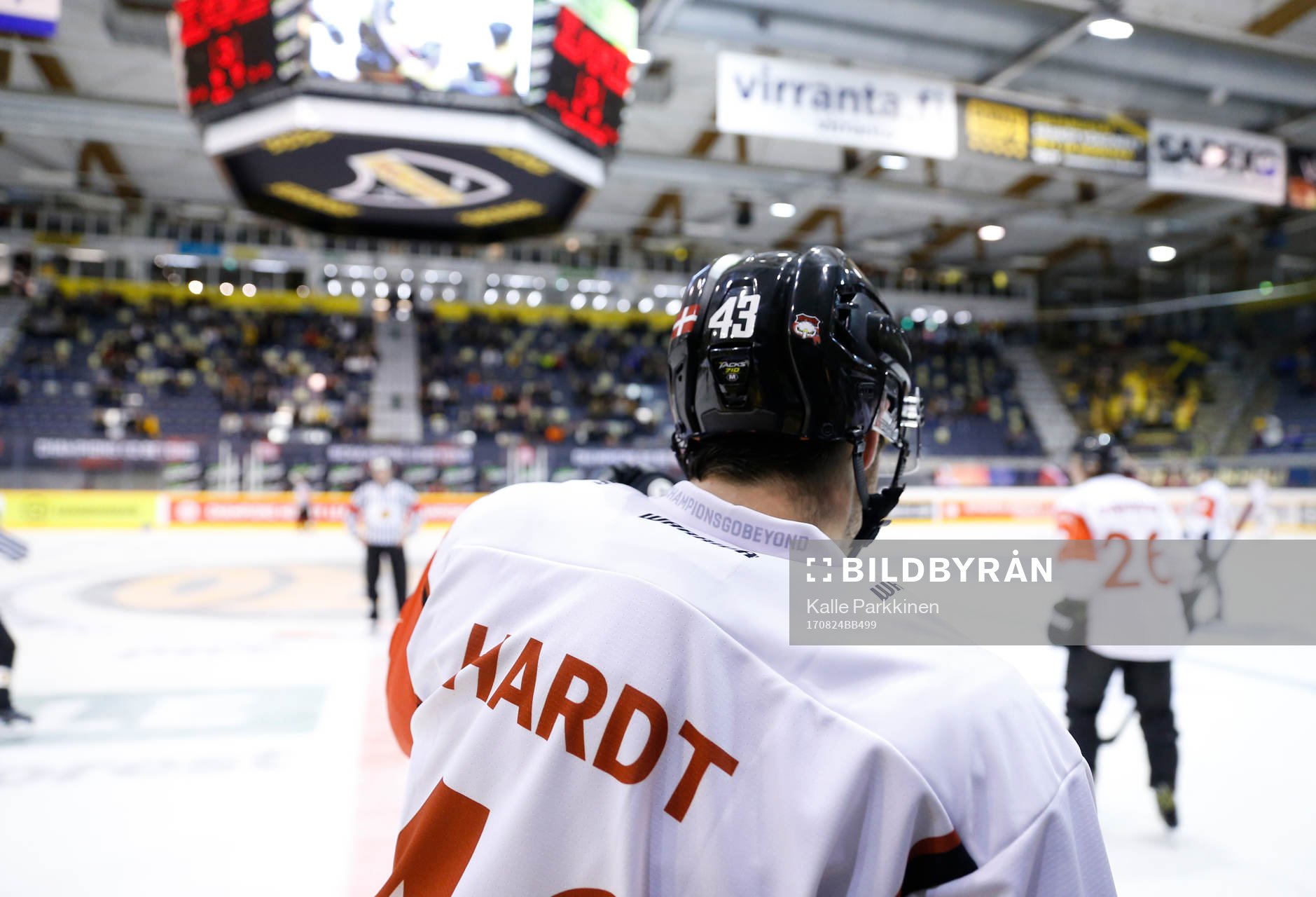 Nichlas Hardt, Malmö Redhawksduring ice hockey Champions