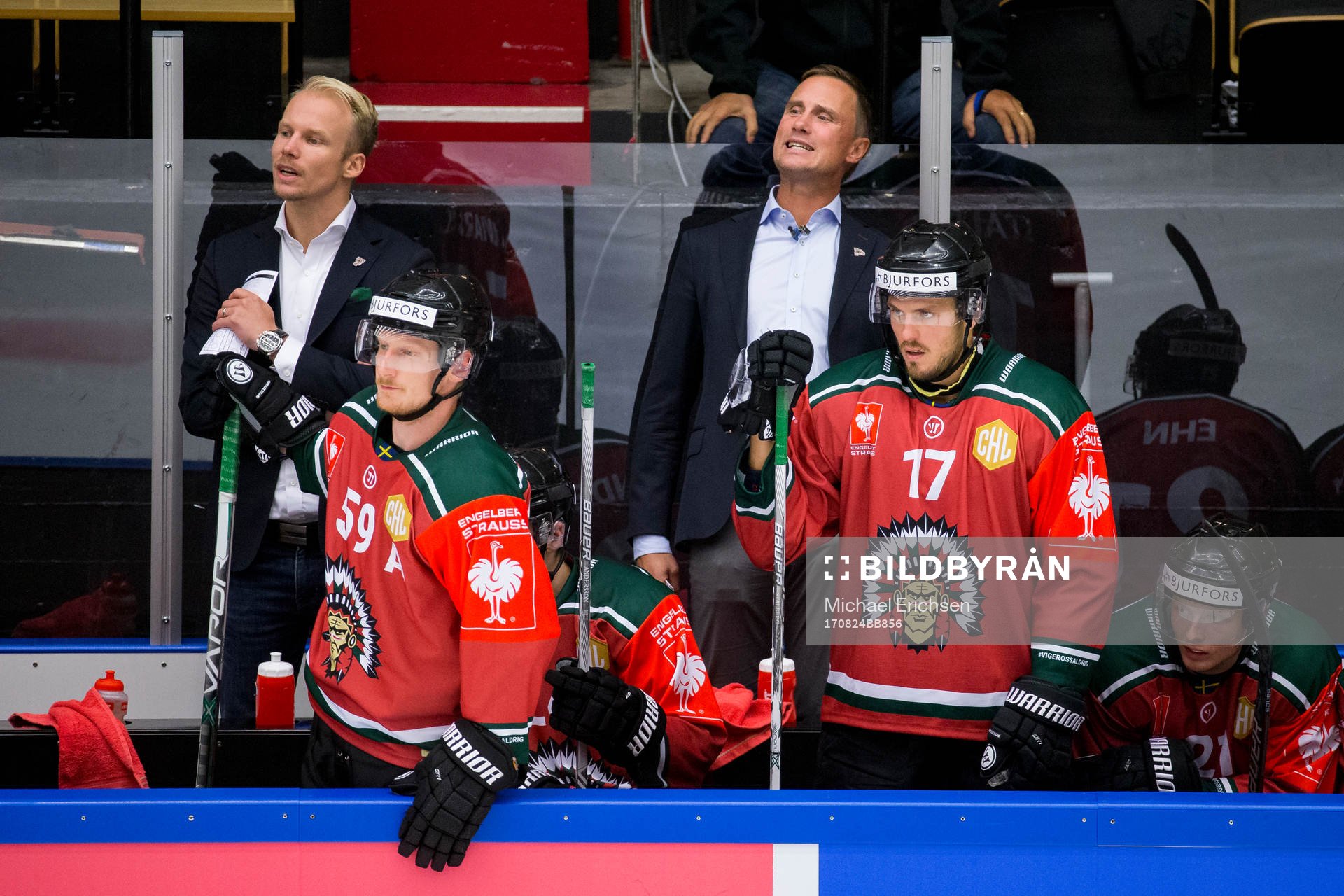 Frölundas assisterande tränare Johan Lundskog och