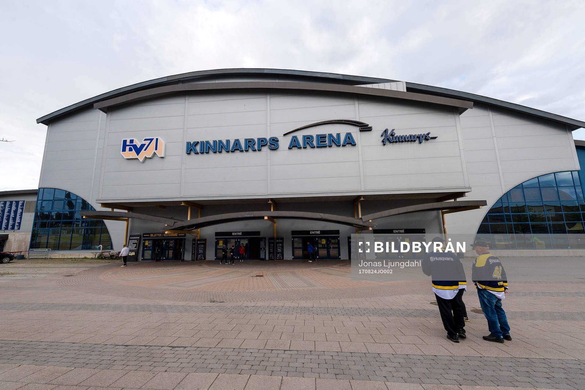 General exterior view of Kinnarps arena prior to the CHL