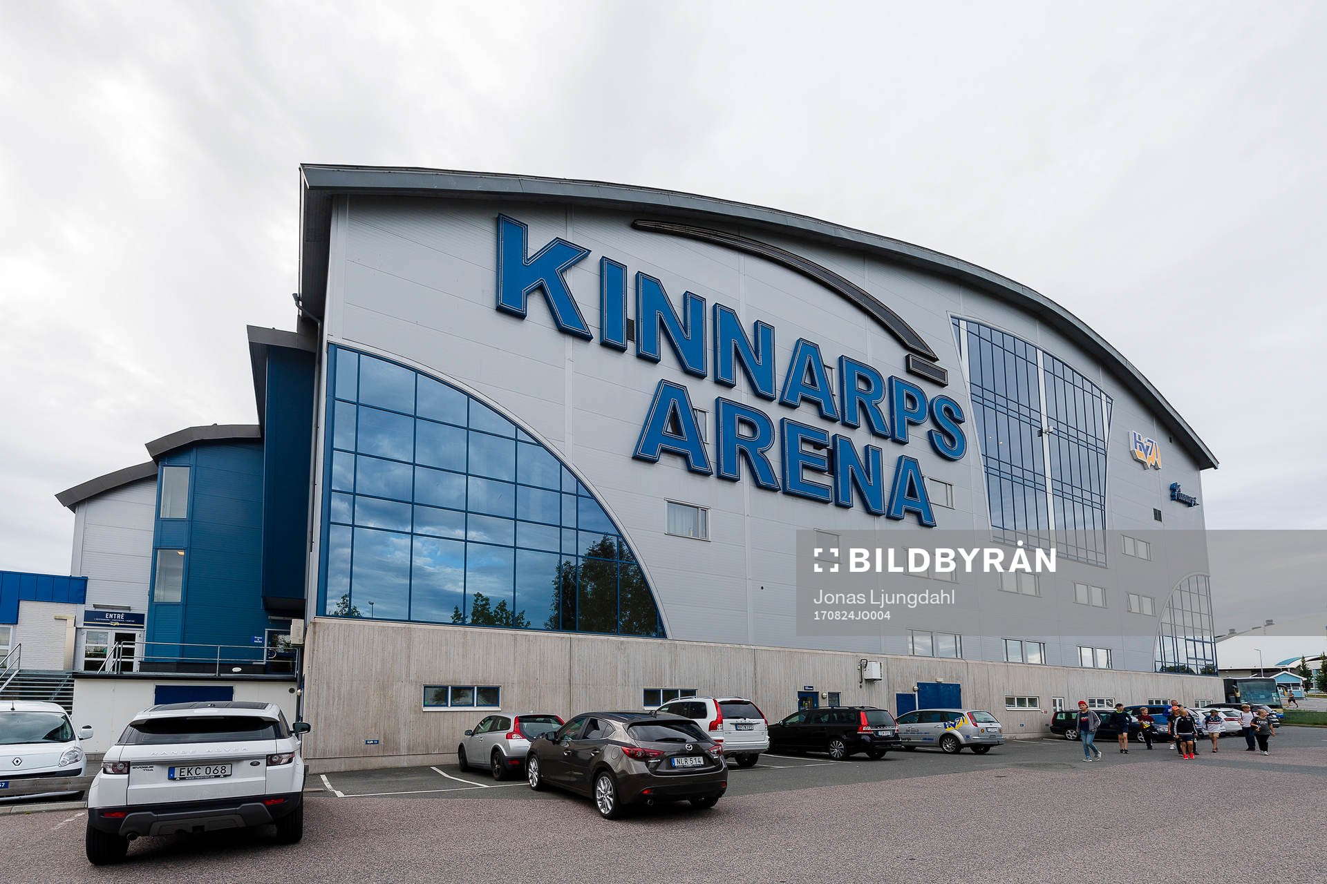 General exterior view of Kinnarps arena prior to the CHL