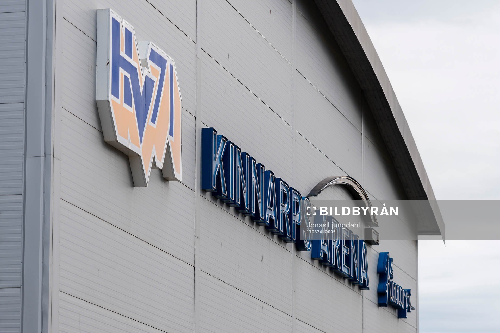 General exterior view of Kinnarps arena prior to the CHL