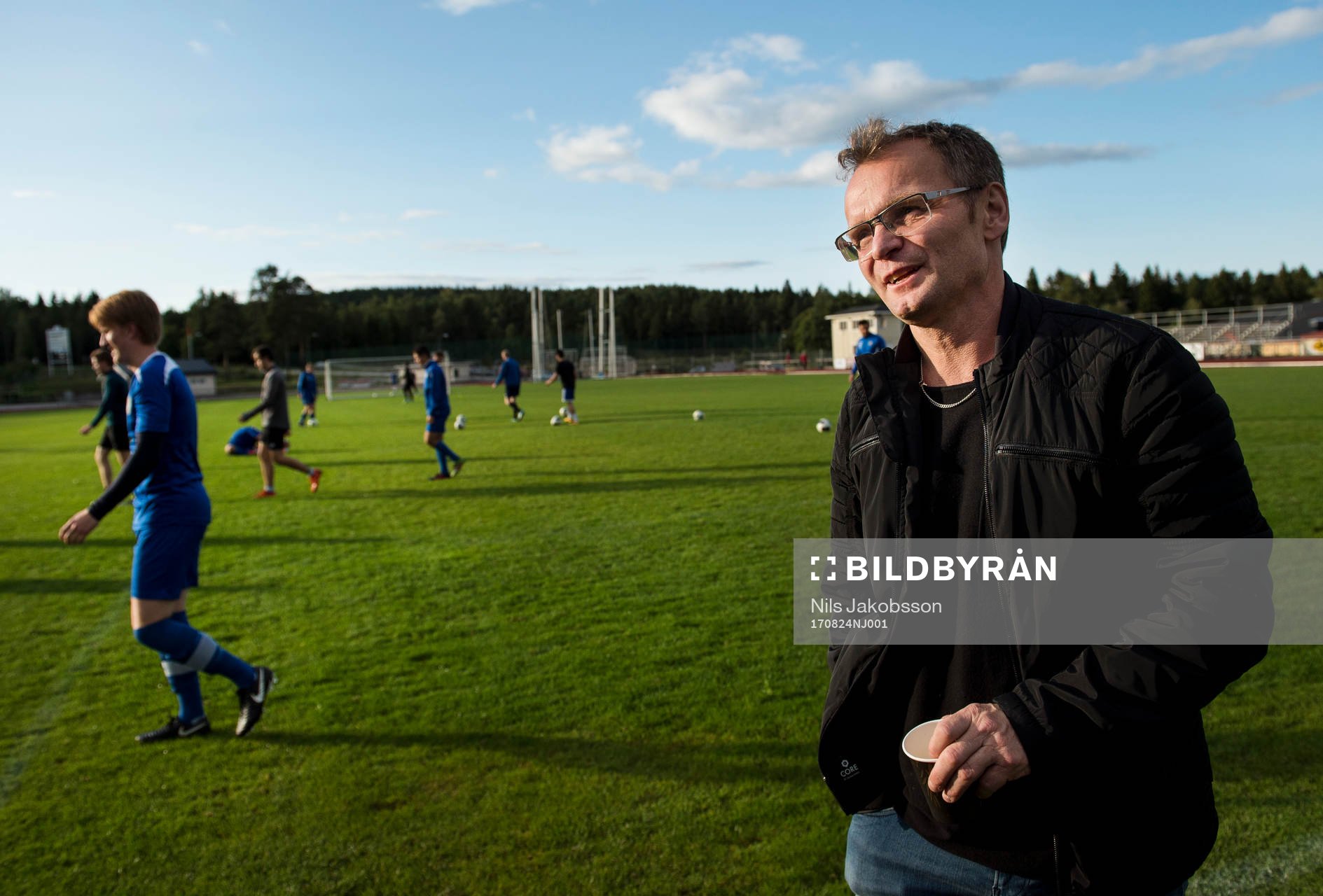 Kenneth Kile när IFK Sundsvall tränar