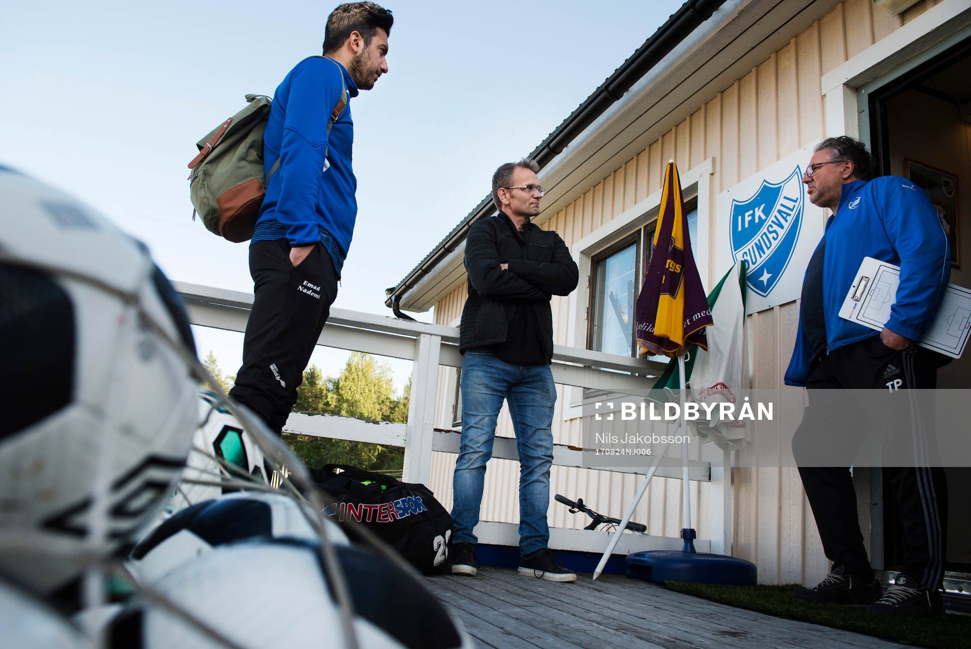 Tränare Emad Nademi, Kenneth Kile och Torbjörn Persson