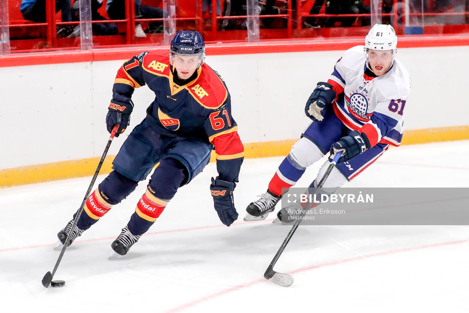 Djurgårdens Markus Ljungh och All Stars Stockholms Linus