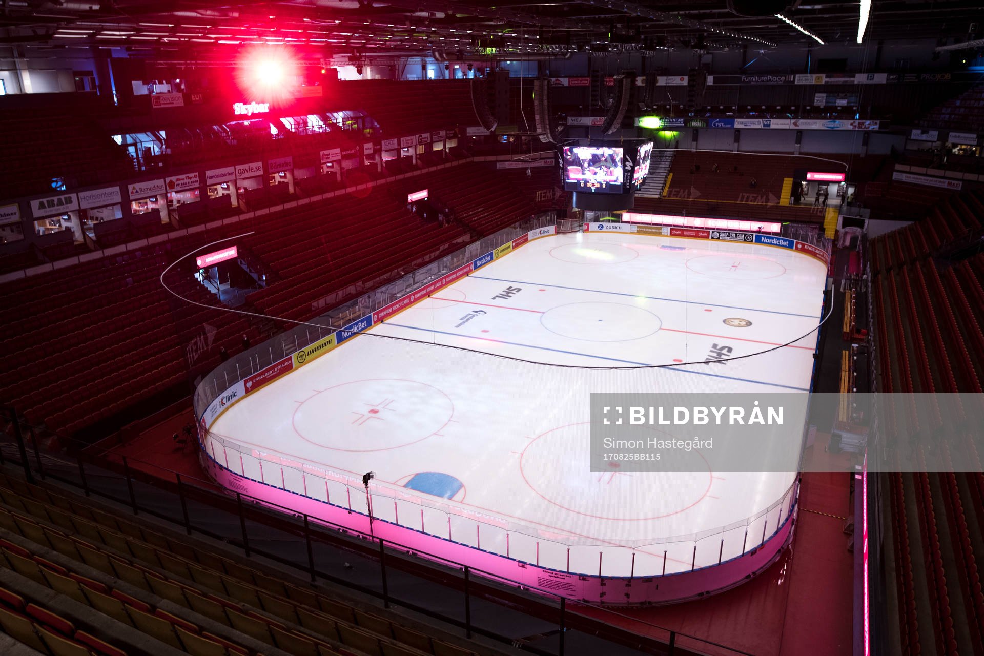 General interior view of Gavlerinken Arena prior the §CHL
