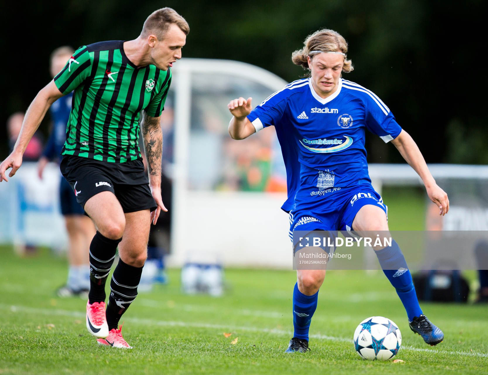 Högaborgs Niklas Hallberg och Wormos Jesper Fransson