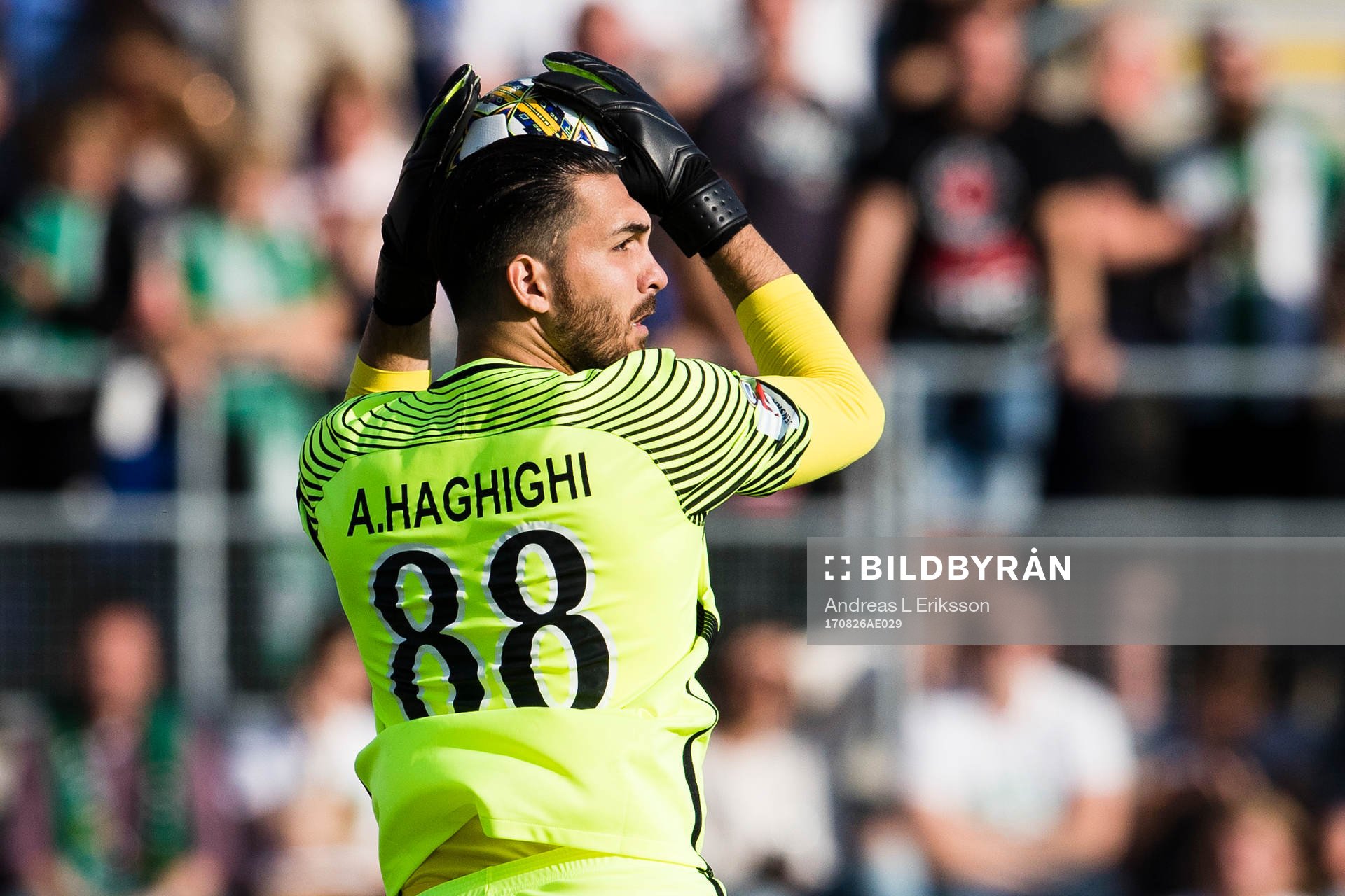 AFC Eskilstunas målvakt Alireza Haghighi
