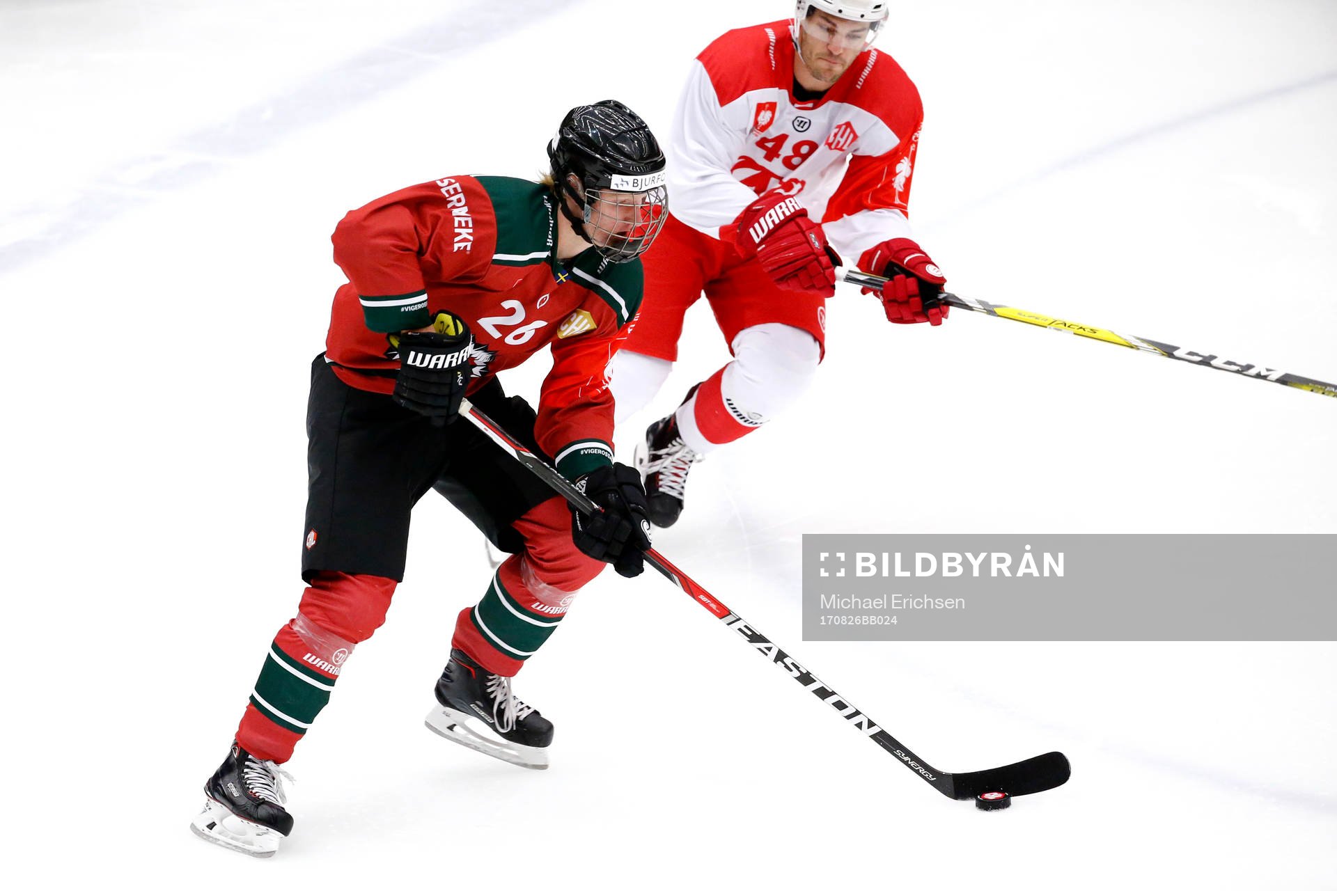 Frölundas Rasmus Dahlin och Klagenfurts Julian Talbot