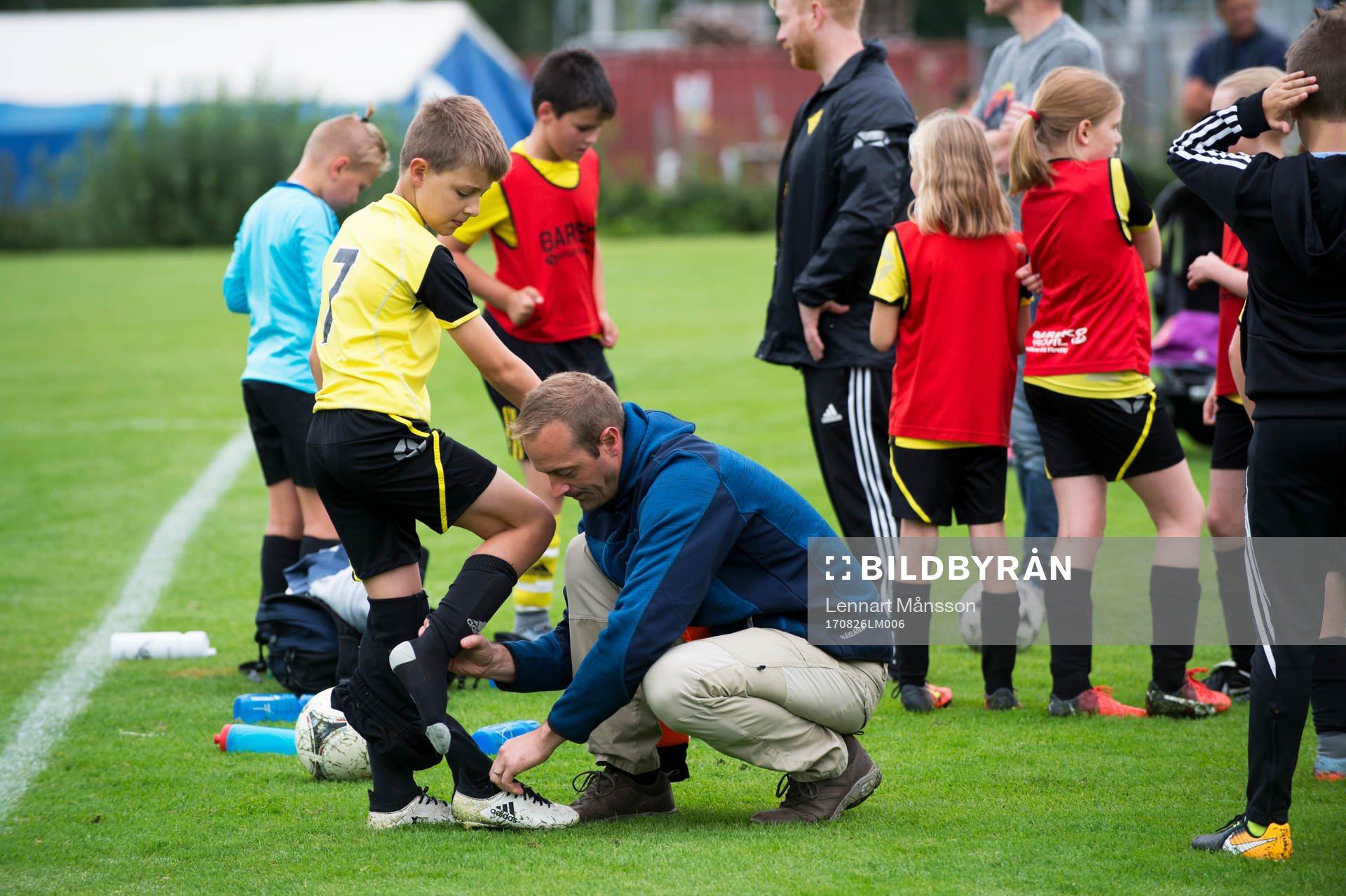 i matchen för pojkar födda 2007 mellan IFK Hässleholm