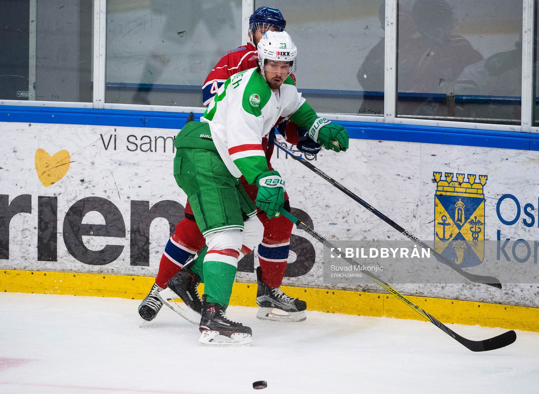 Rögles Daniel Sylwander och Oskarshamns Kevin Marshall