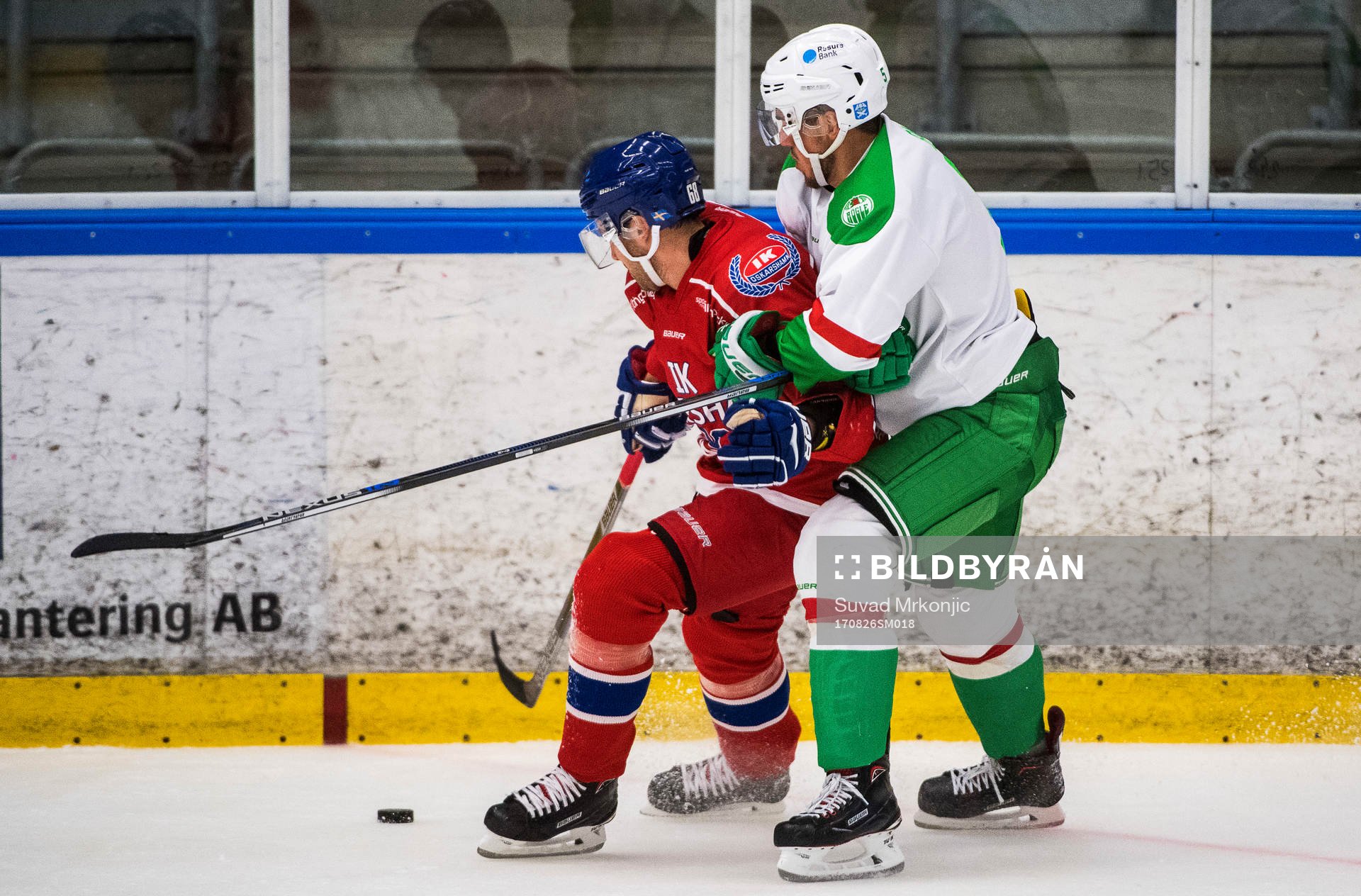 Oskarshamns Joakim Hagelin  och Rögles Alen Bibic