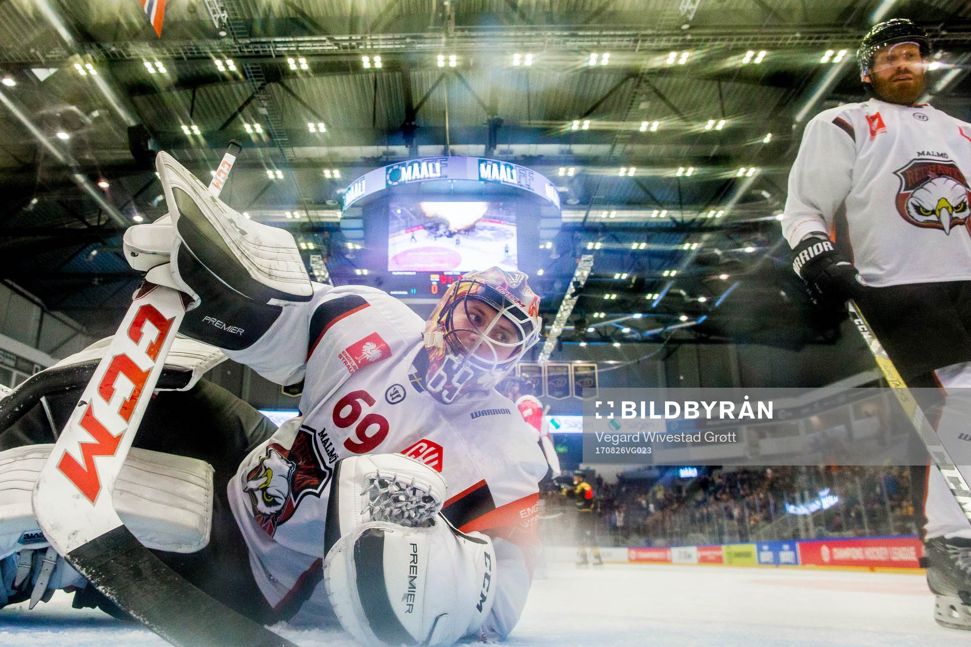 Malmö Redhawks målvakt Oscar Alsenfelt