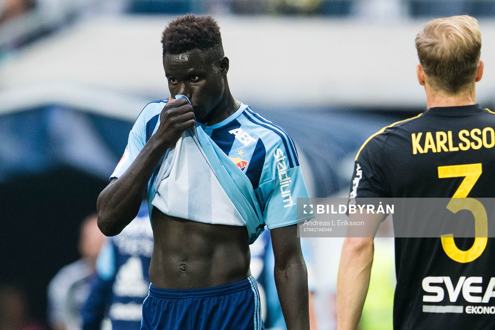 Djurgårdens Aliou Badji deppar