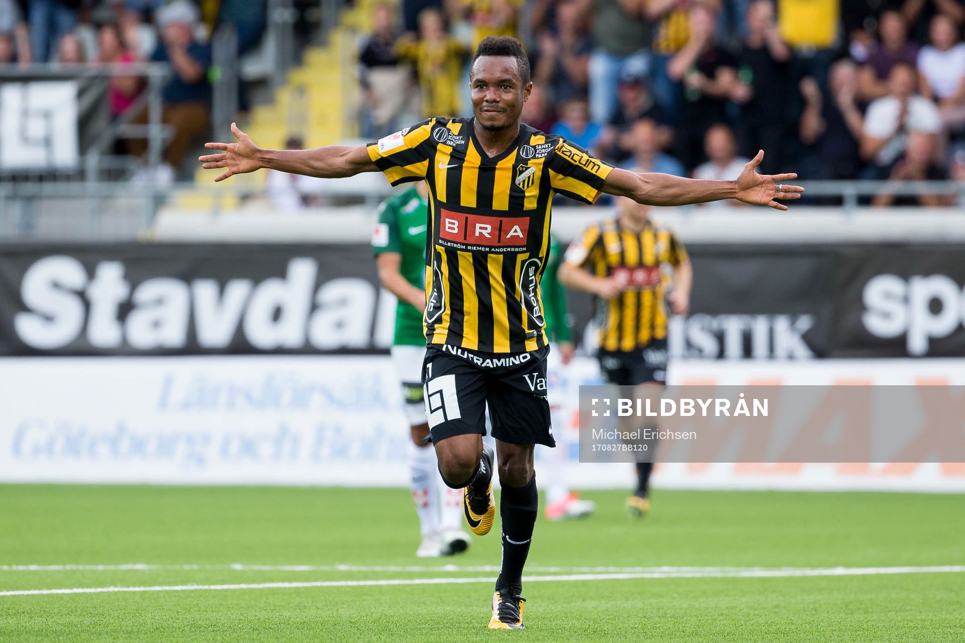 Häckens Nasiru Mohammed jublar