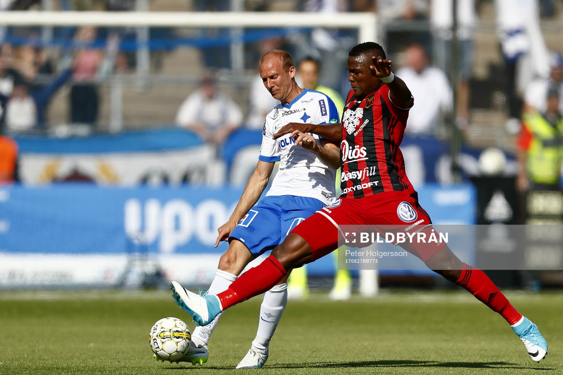 Norrköpings Andreas Johansson och Östersunds Alhaji Gero