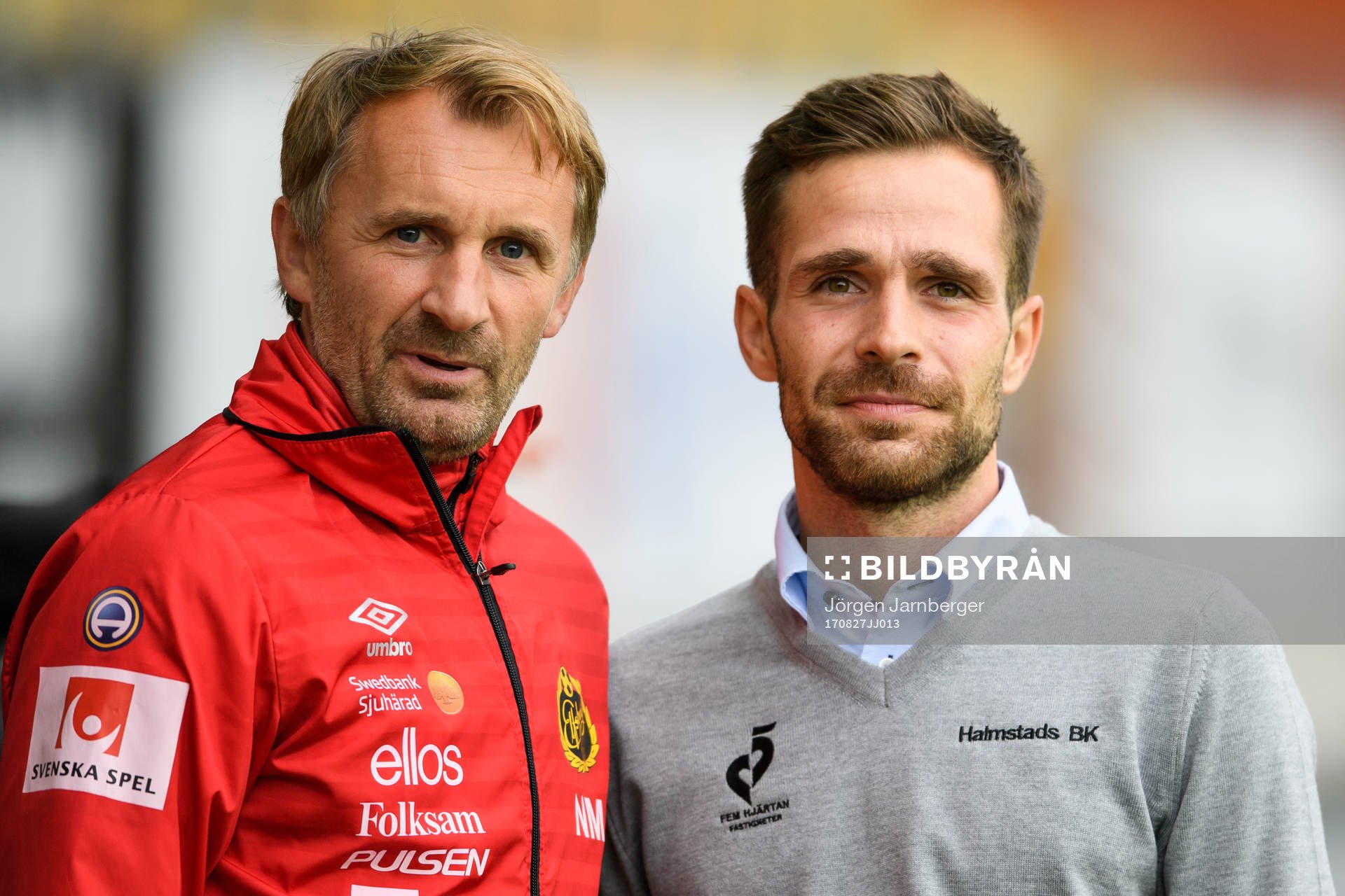 Elfsborgs tränare Nemanja Miljanovic och Halmstads