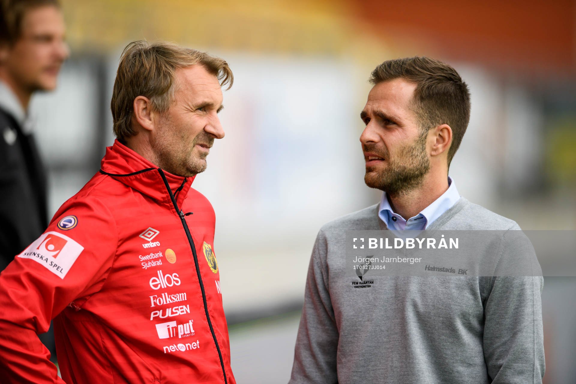 Elfsborgs tränare Nemanja Miljanovic och Halmstads