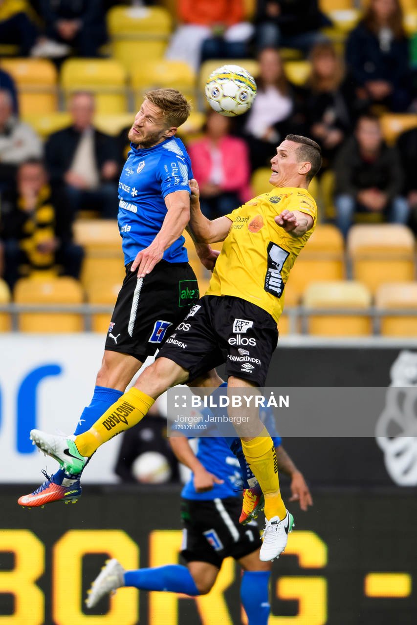 uHalmstads Alexander Ruud Tveter och Elfsborgs Jon Jönsson