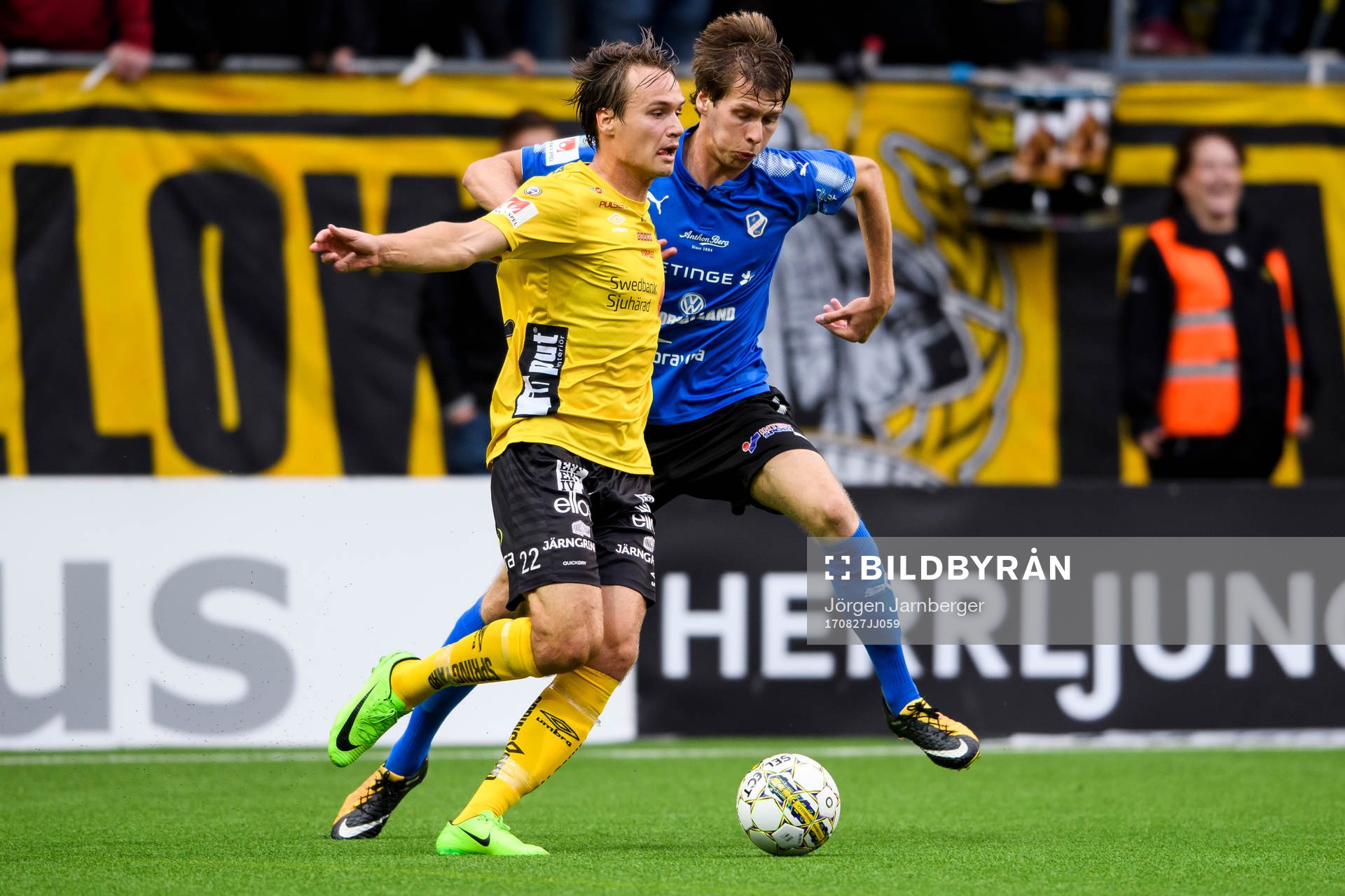 Elfsborgs Viktor Prodell och Halmstads Marcus Johansson