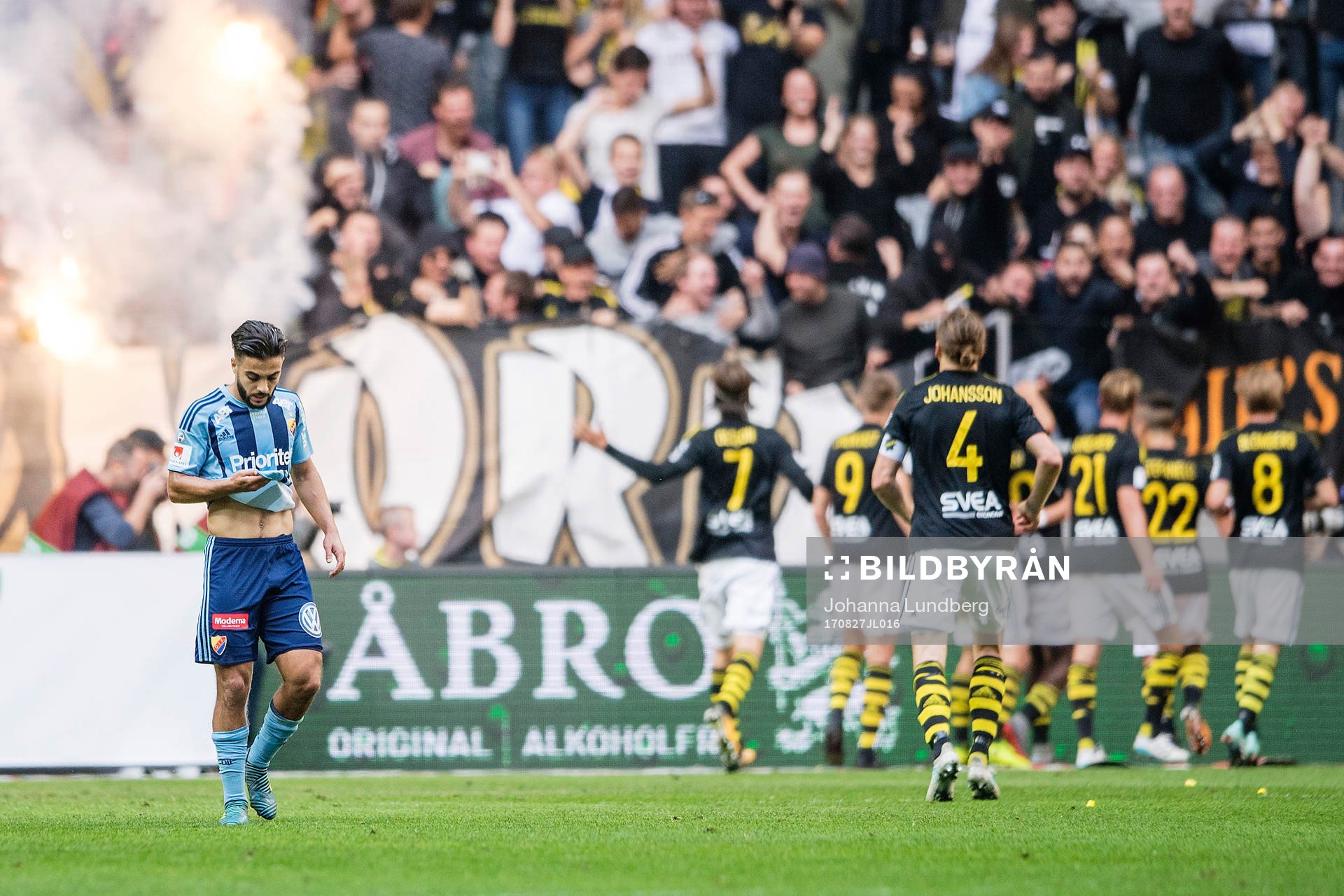 Djurgårdens Othman El Kabir deppar