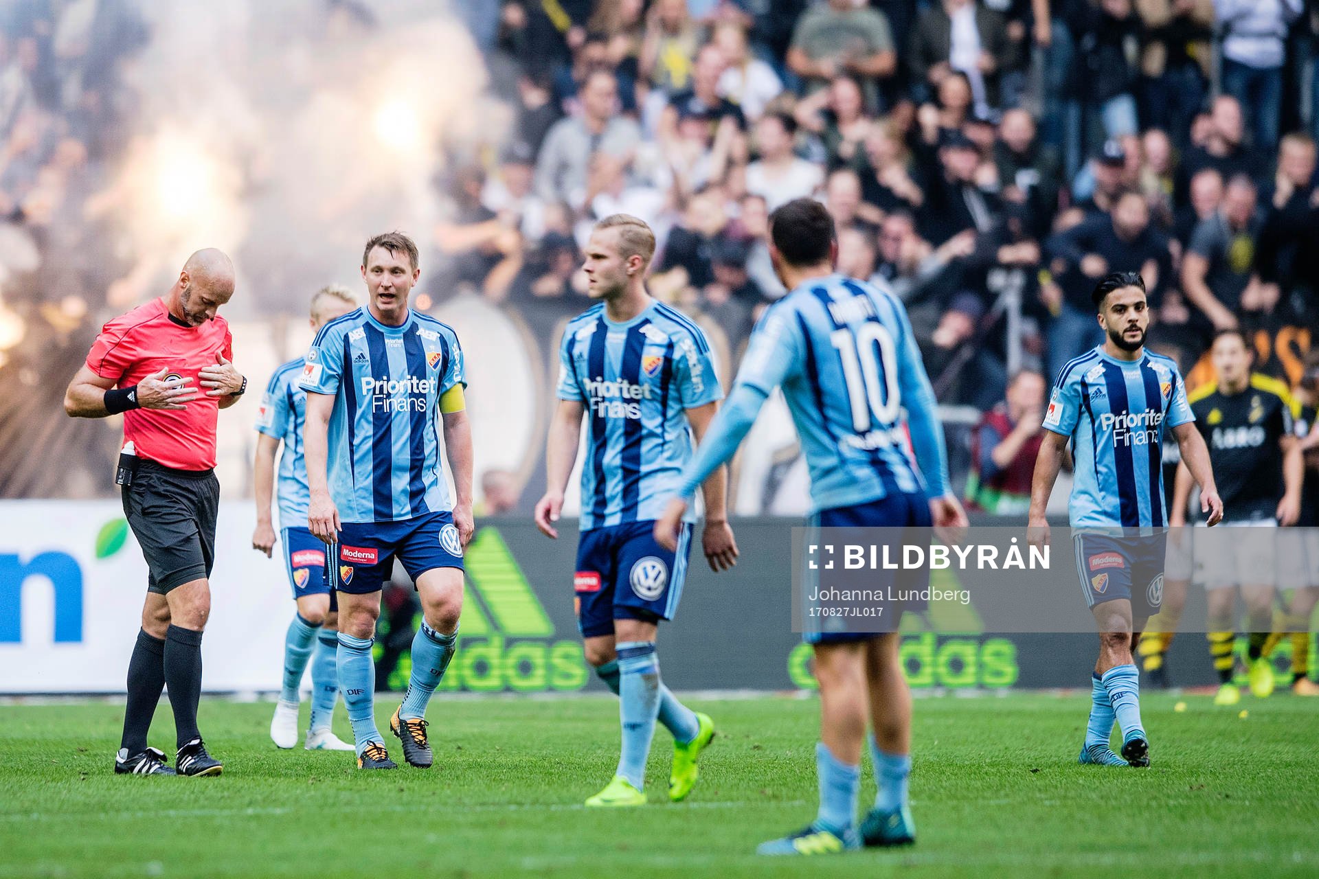Djurgårdens Kim Källström, Gustav Engvall och Othman El