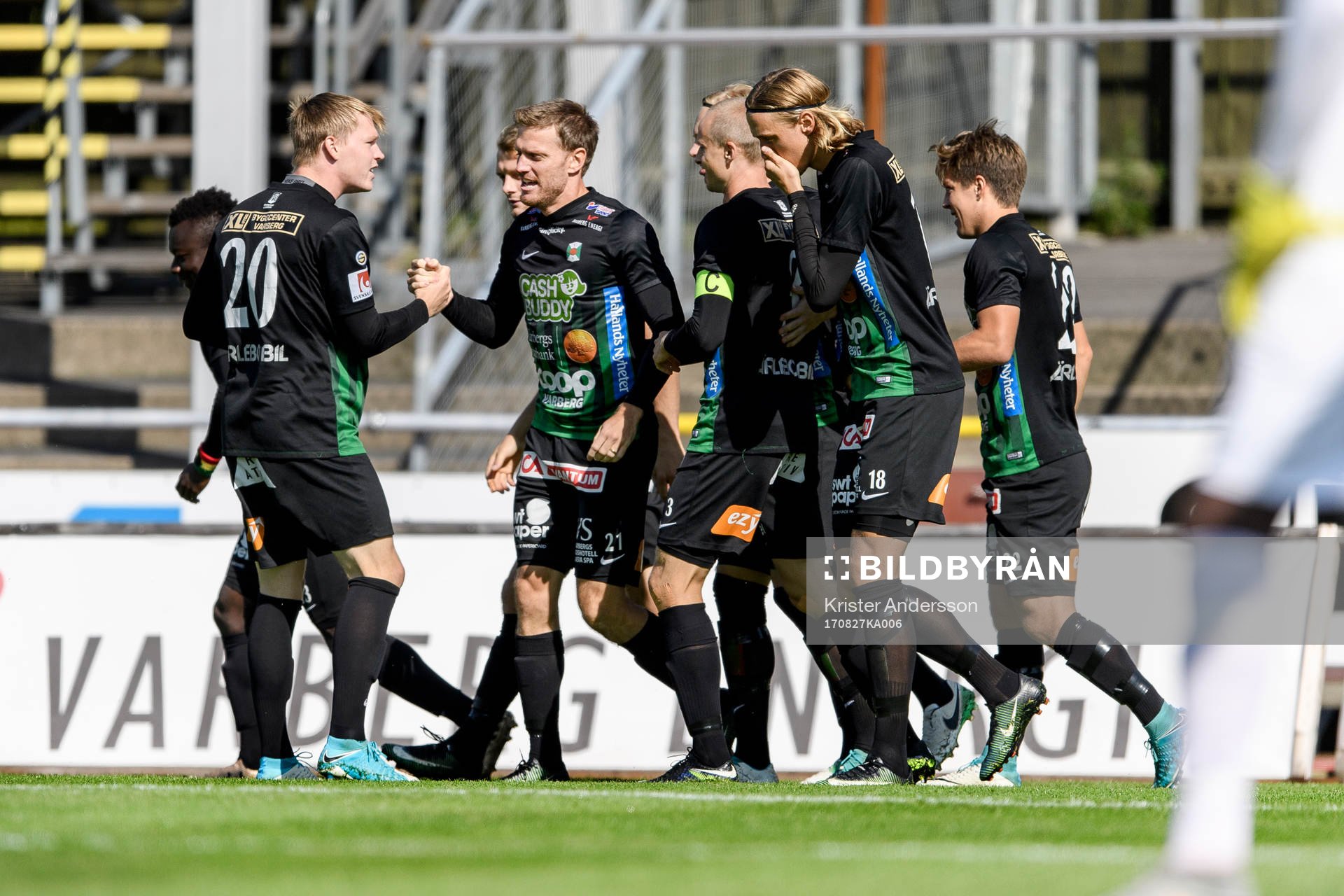 Varbergs spelare jublar