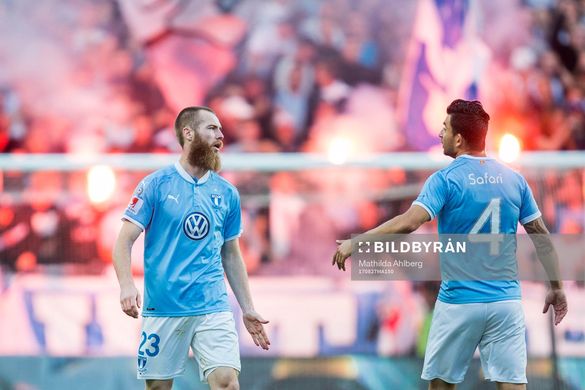 Malmö FFs Jo Inge Berget och Behrang Safari
