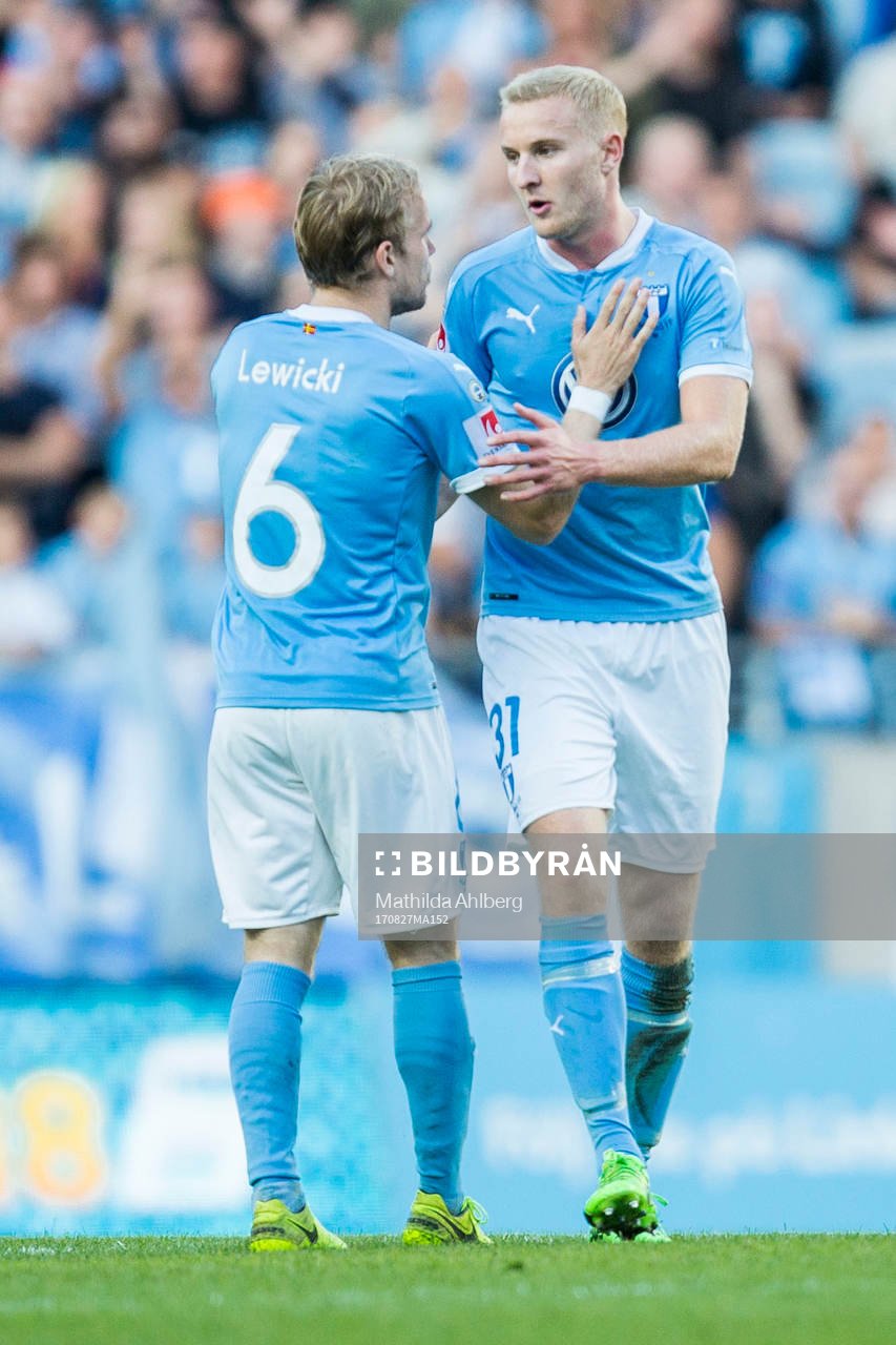 Malmö FFs Oscar Lewicki och Franz Brorsson