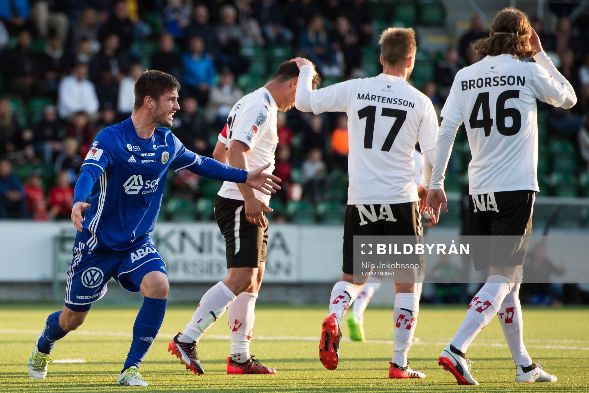 Sundsvalls Kristinn Freyr Sigurdsson är inte nöjd med ett
