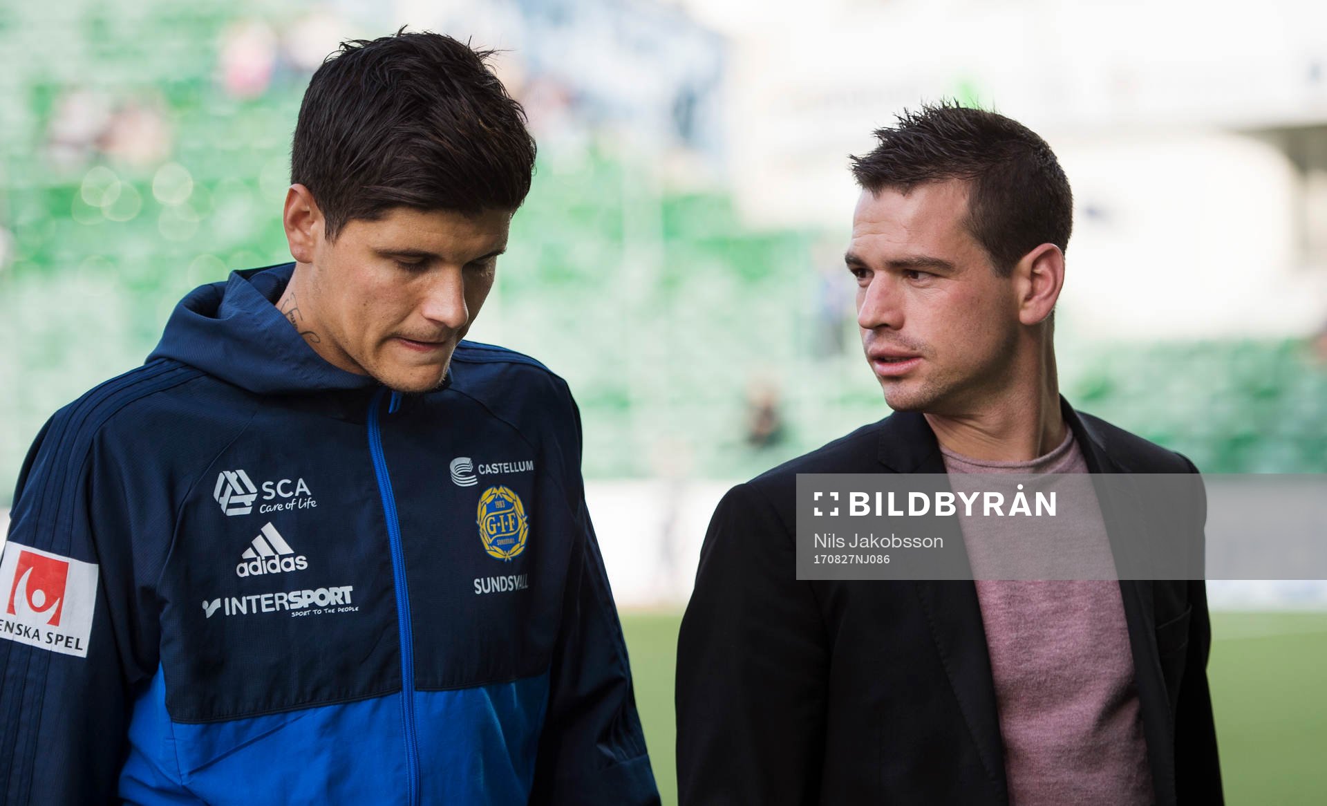 Sundsvalls David Batanero och assisterande tränare Ferran